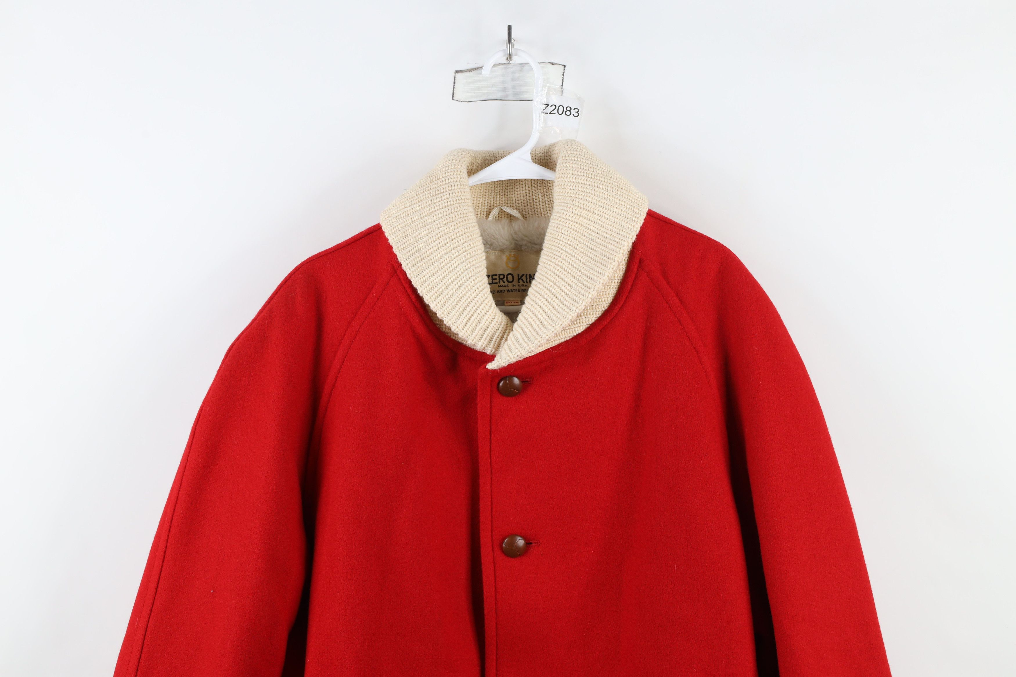 Vintage Vintage 60s Streetwear Lined Wool Shawl Bomber Jacket USA Size US XL / EU 56 / 4 - 2 Thumbnail
