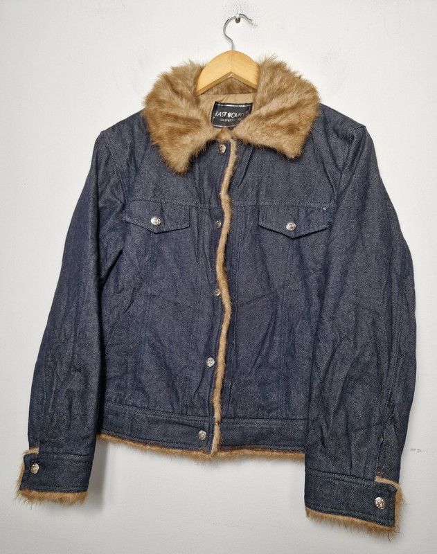 Miss Sixty × Vintage vintage denim fur jacket miss sixty y2k Size M / US 6-8 / IT 42-44 - 2 Thumbnail