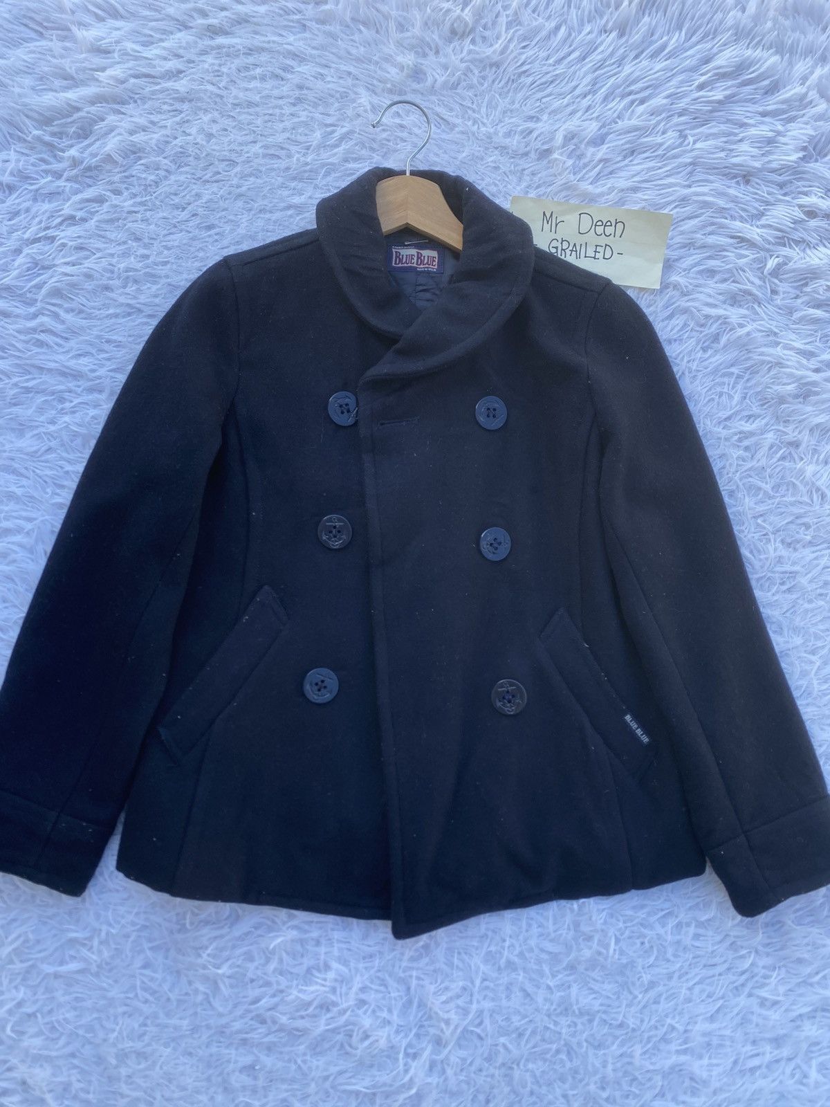 Blue Blue Japan Rare Vintage Blue Blue Wool Women Jacket Size S / US 4 / IT 40 - 4 Thumbnail