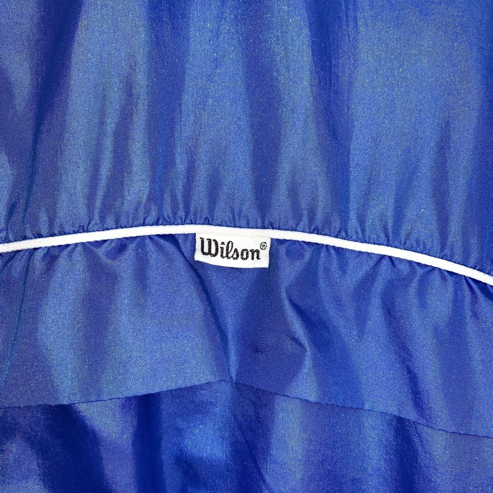 Wilson VINTAGE Wilson Windbreaker Jacket Blue Full Zip Long Sleeve Men’s L Jacket Size US L / EU 52-54 / 3 - 3 Thumbnail