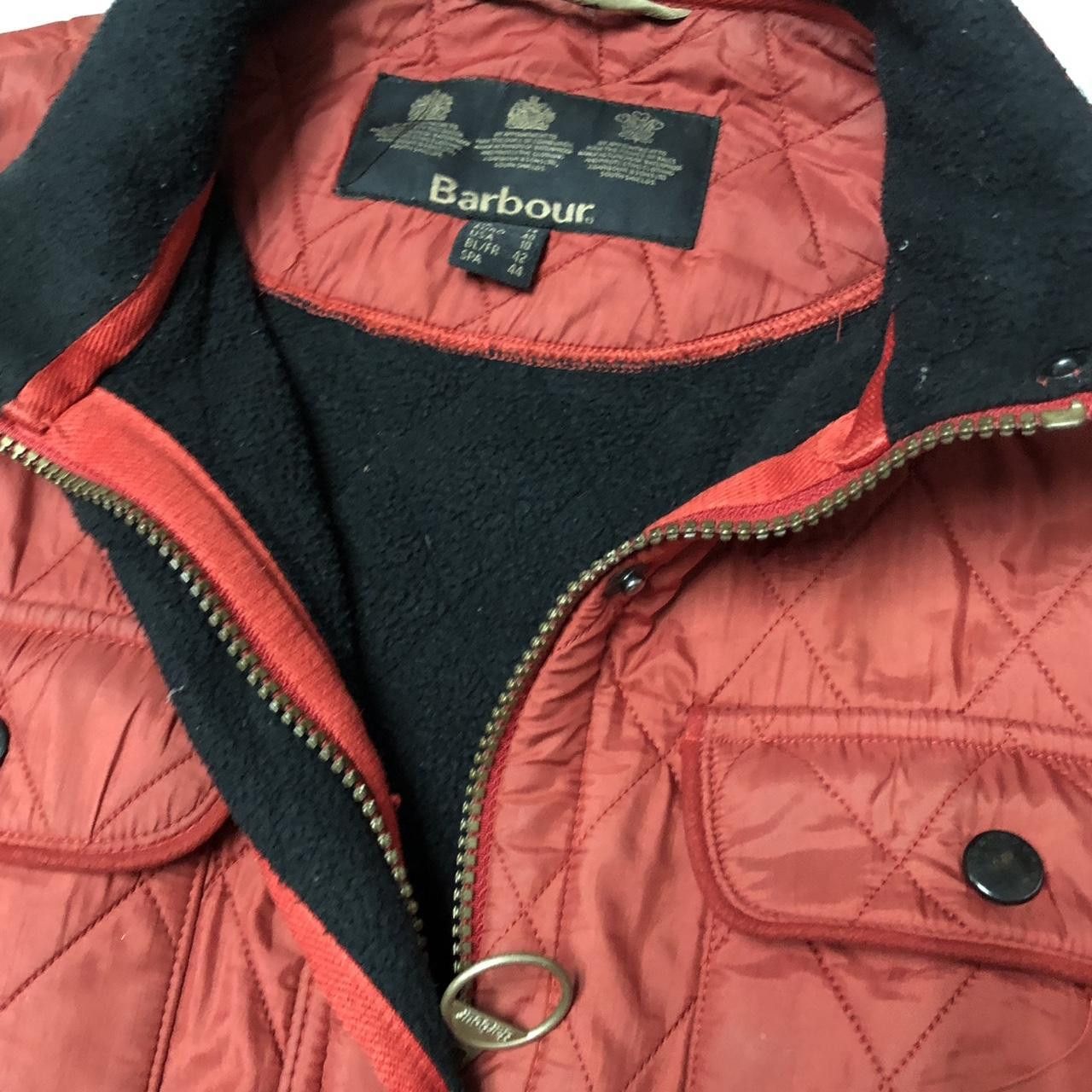 Barbour Red Barbour quilted jacket with black trim jacket Size ONE SIZE - 4 Thumbnail