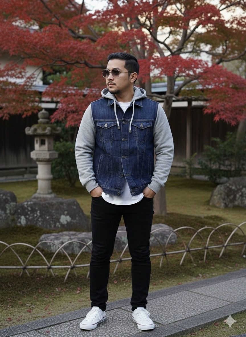 Eleventy Denim Hoodie Made In Italy Jacket Z210