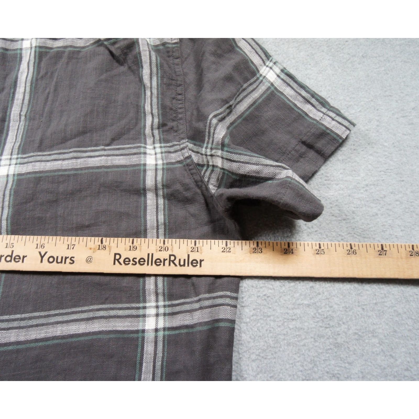 J Brand Nike Shirt Mens Large Gray Button Down Short Sleeve Cotton Adult Size US L / EU 52-54 / 3 - 7 Thumbnail