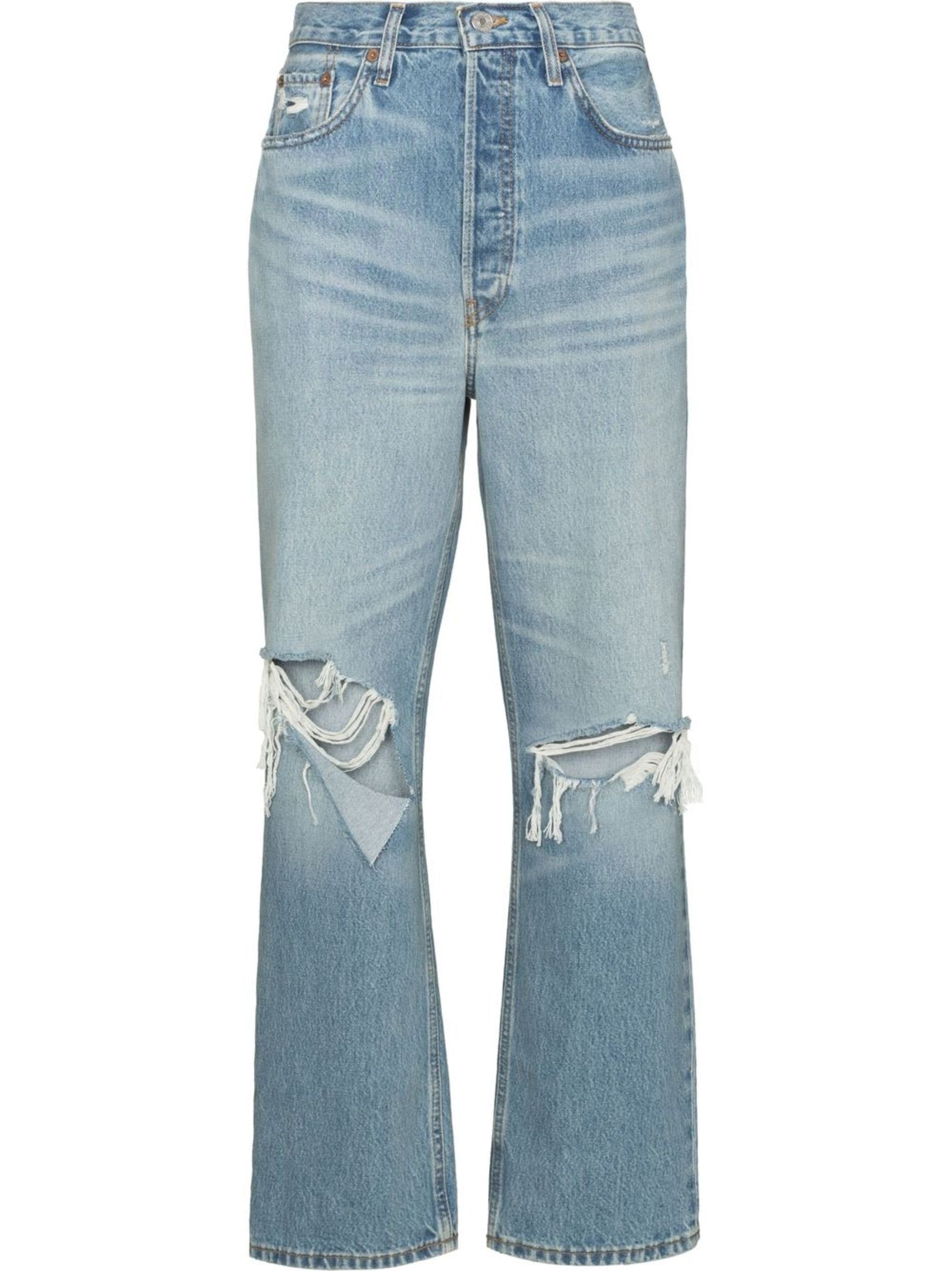 image of Redone O1Mle0524 Low Slung Jeans In Blue, Women's (Size 26)