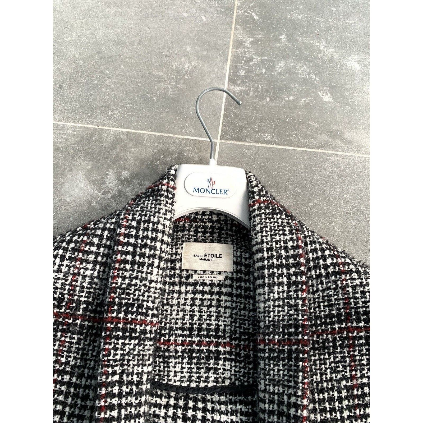 Designer × Isabel Marant Etoile ISABEL MARANT ETOILE Wool Tweed Trench Coat EU 38 UK 10 S-M Size M / US 6-8 / IT 42-44 - 8 Thumbnail