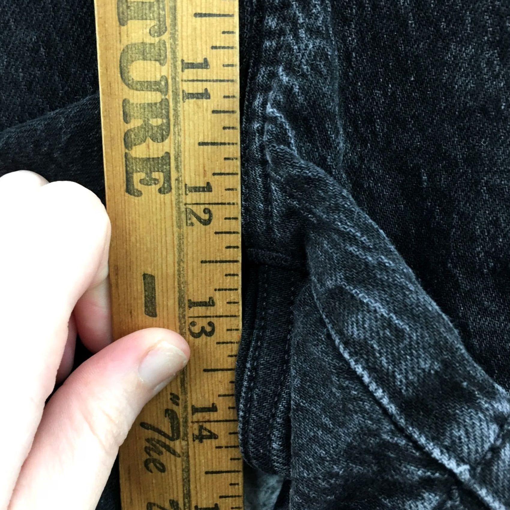 Old Navy Old Navy Chino Shorts Womens 4 Black Floral Zip Fly Button Flat Front Cotton Size 27" / US 4 / IT 40 - 7 Thumbnail