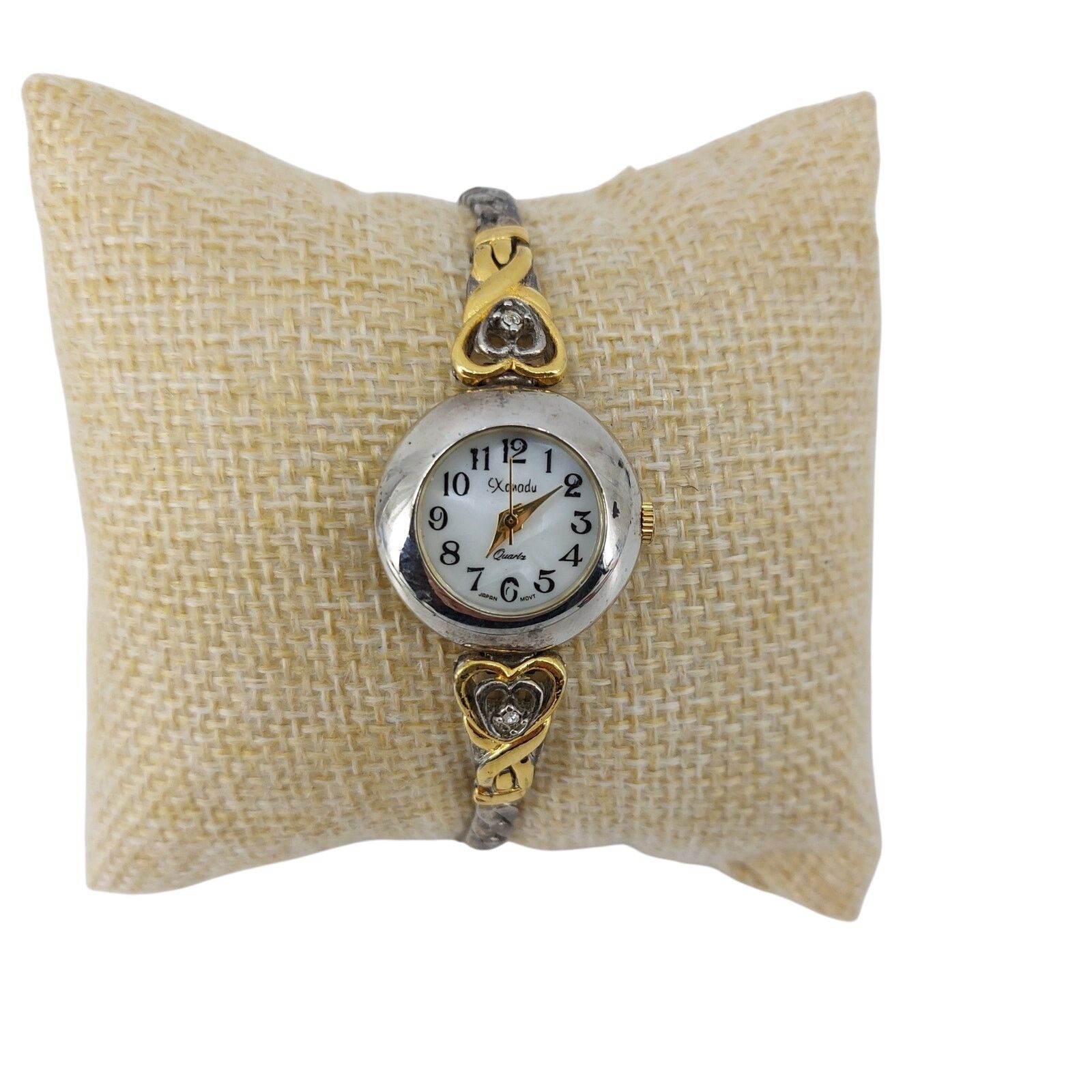 Vintage Cxandy Quartz Watch Bracelet Wristwatch Heart in Silver, Men's