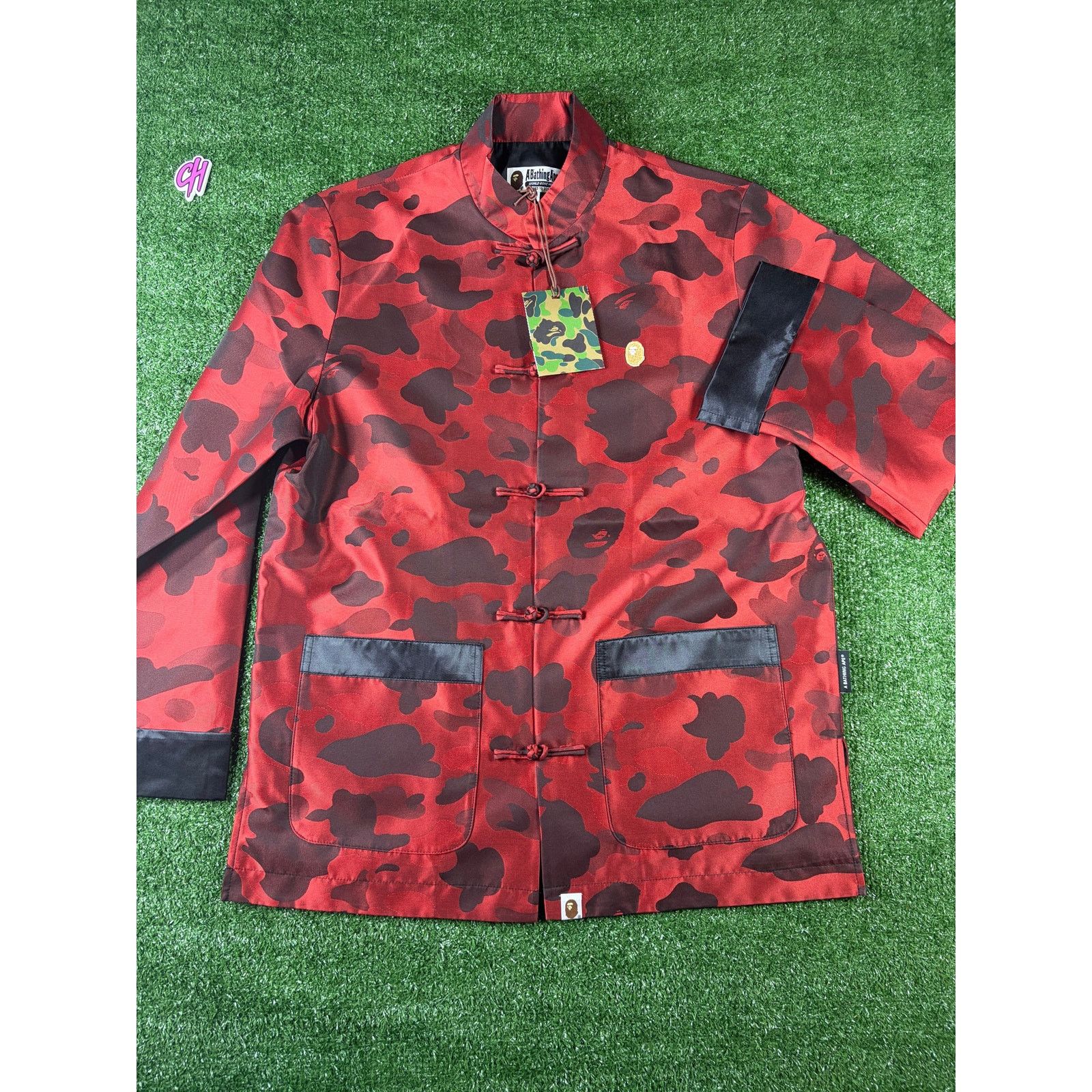 Bape Bape Red Color Camo Padded Chinese Jacket Size Medium Size US M / EU 48-50 / 2 - 1 Thumbnail