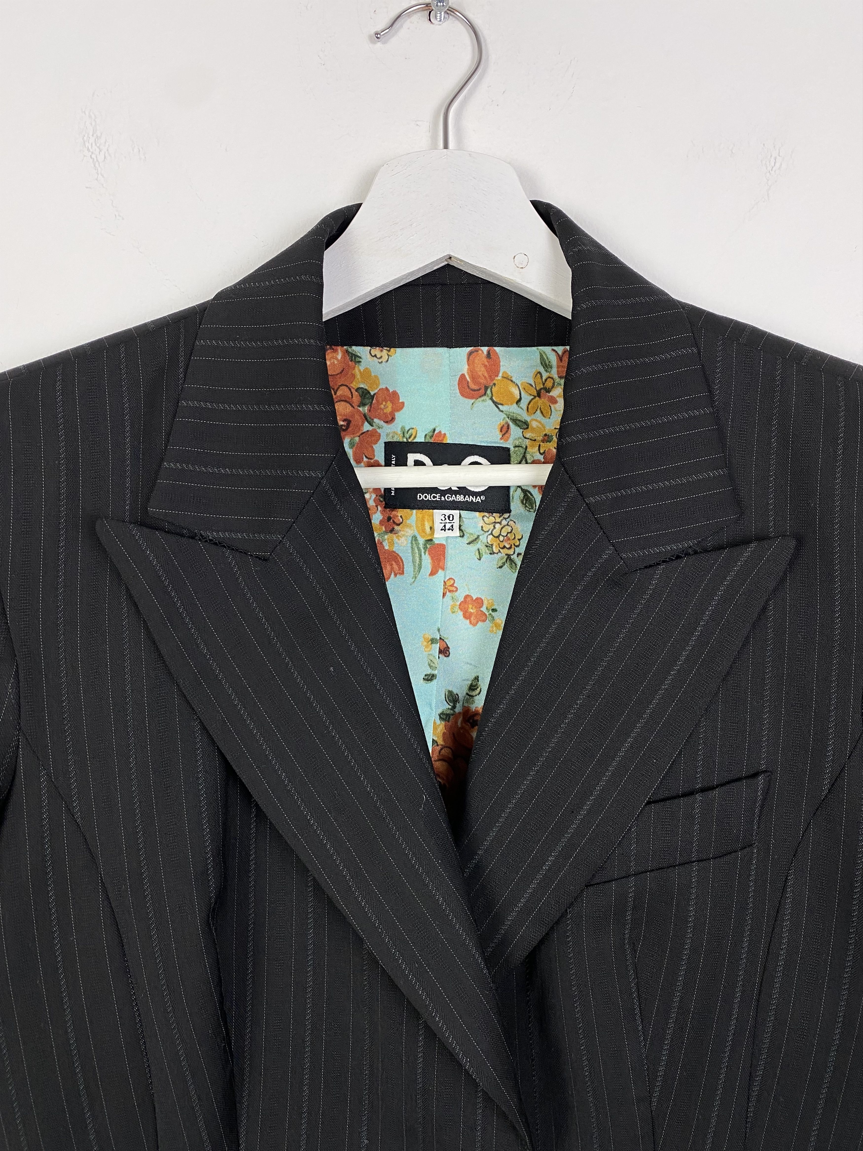 Dolce & Gabbana Dolche&Gabbana Wool Blend Stripe Fitted Jaccket SZ M Size M / US 6-8 / IT 42-44 - 2 Thumbnail