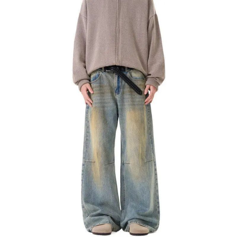 Japanese Brand Retro loose straight leg high street jeans Size US 32 / EU 48 - 5 Thumbnail
