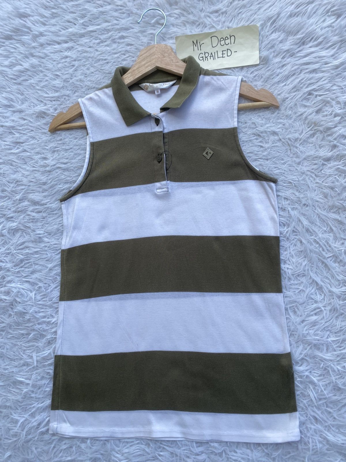 Christian Dior Monsieur Rare Christian Dior Sports Stripes Sleeveless Top Size M / US 6-8 / IT 42-44 - 5 Thumbnail