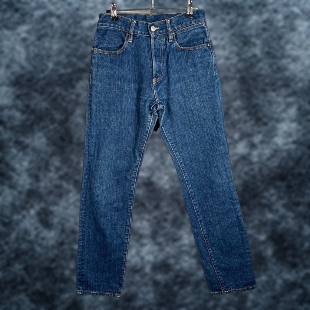 Pangaia Pangaia Womens Jeans 25 Straight Denim Organic Cotton Nettle Blue 5-Pocket Inseam 30 Adult Womens Womens Jeans Shape: Straight Size 42" / US 20 - 1 Thumbnail