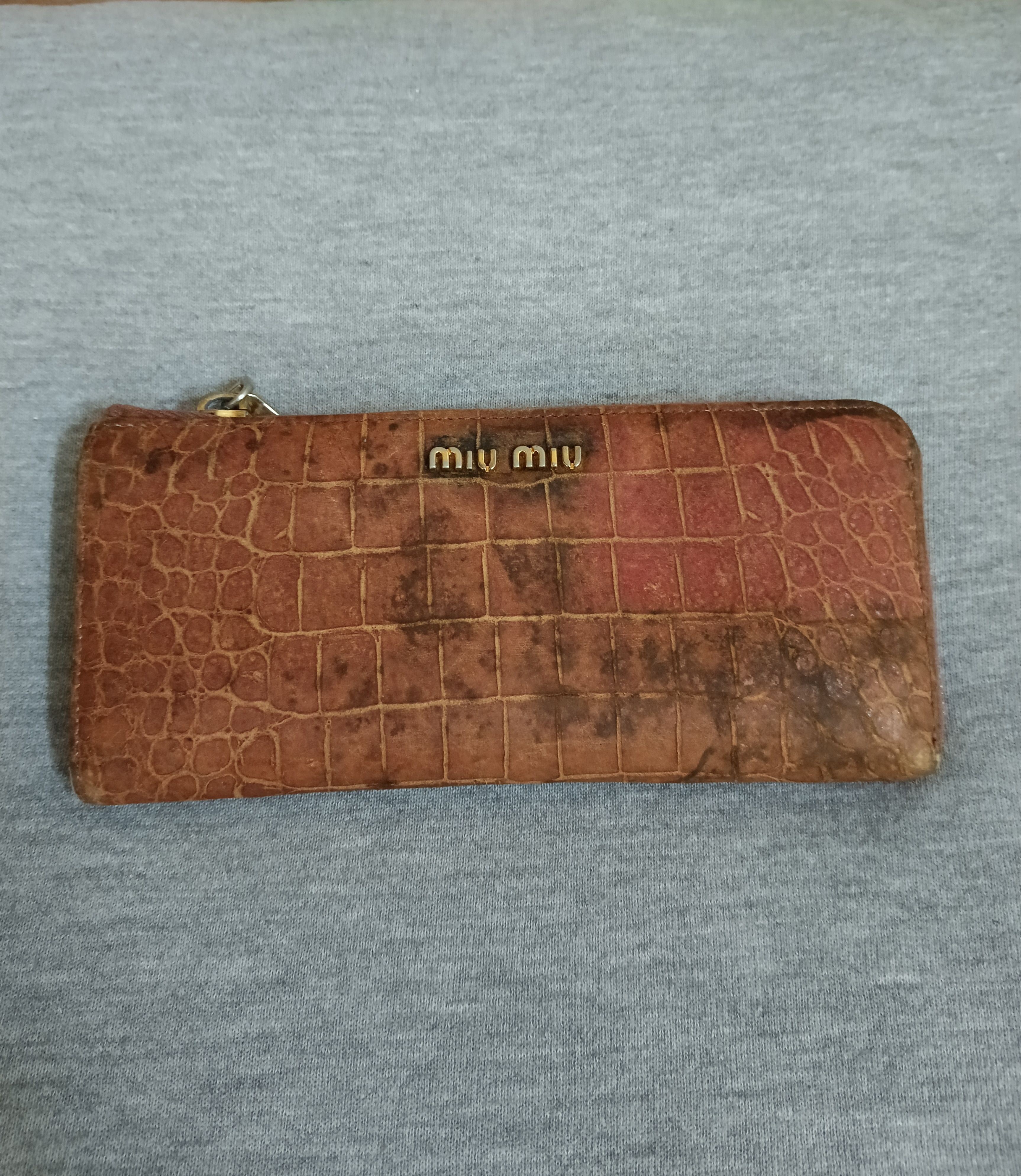 Miu Miu MIU MIU LEATHER LONG WALLET Size ONE SIZE - 2 Thumbnail