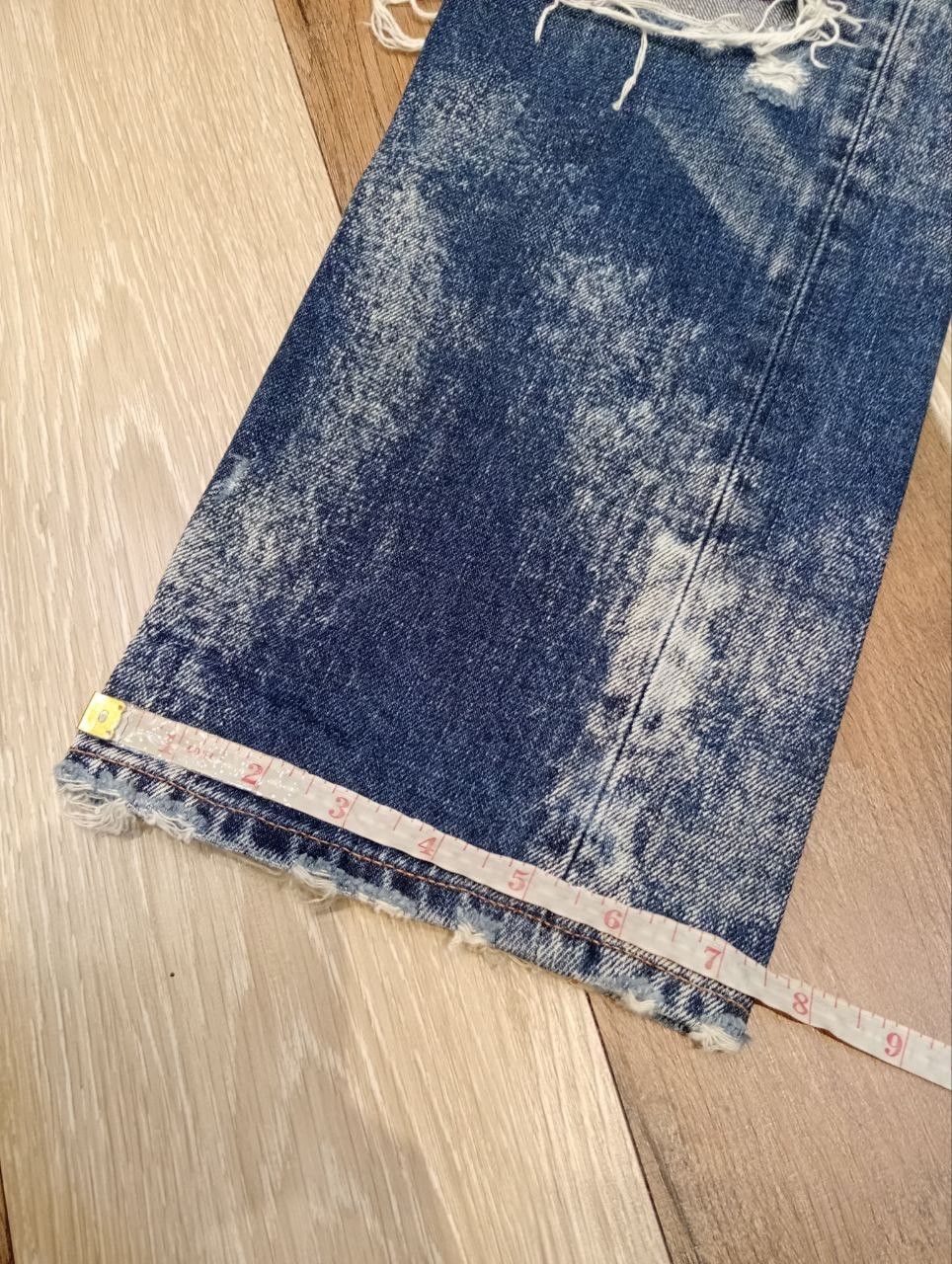 Japanese Brand RNA THE ALTERNATIVE SYNDROME BLUE DISTRESSED DENIM PANTS Size US 31 - 16 Thumbnail