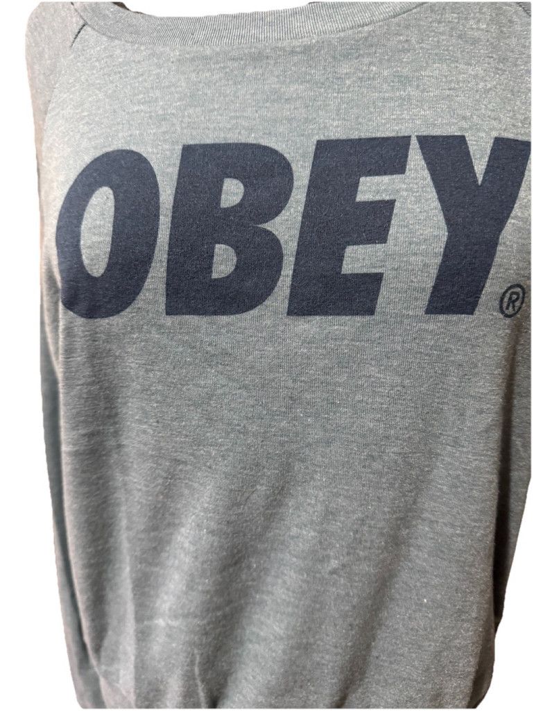 Obey Obey Blue Long Sleeve Tee shirt NWT Size XS / US 0-2 / IT 36-38 - 3 Thumbnail