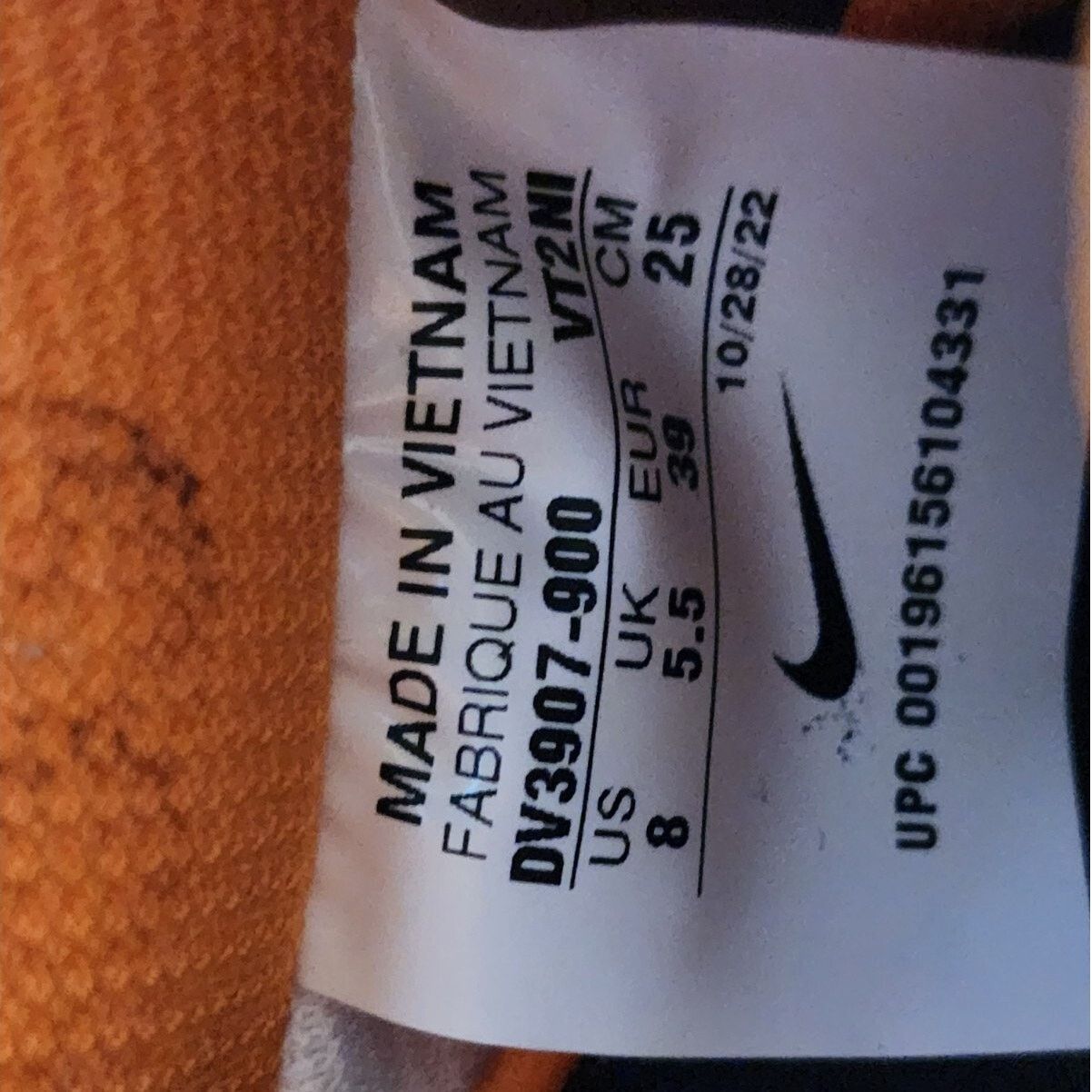 Nike Wmns Nike By You Air Force 1 Low Orange Black Brand New Sz 8 Size US 8 / IT 38 - 7 Thumbnail