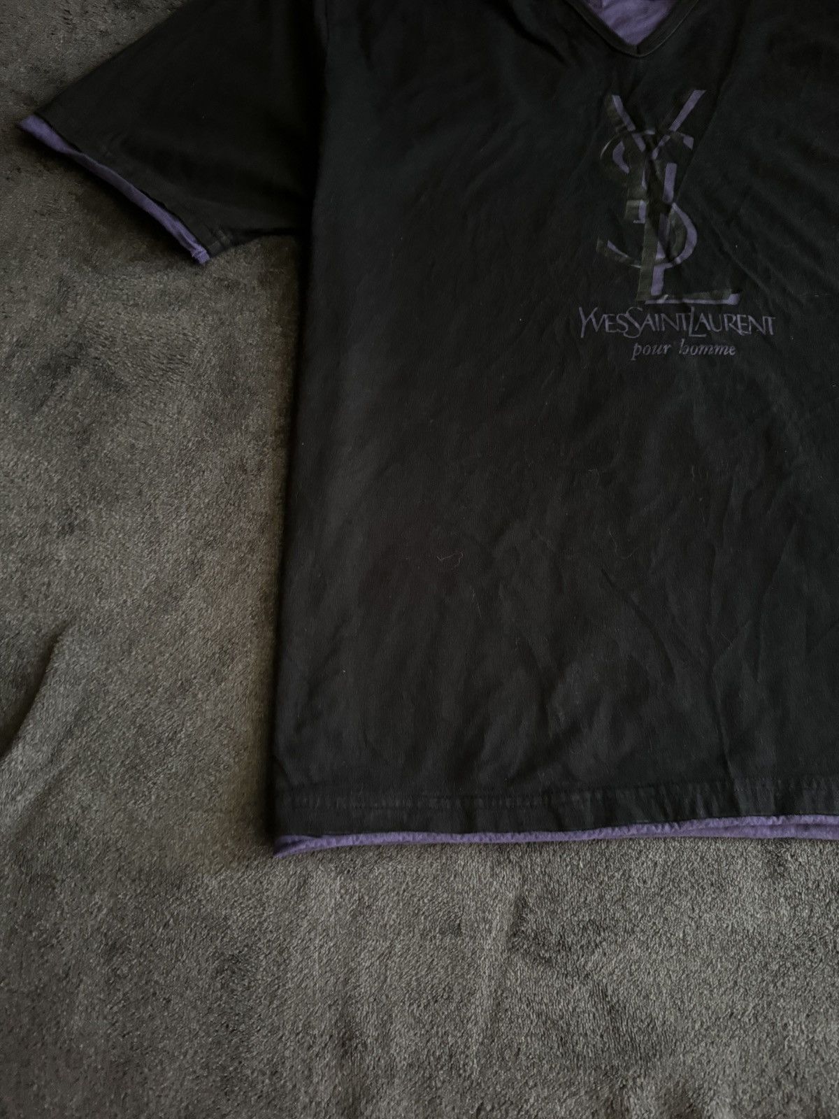 Yves Saint Laurent YSL big logo t-shirt Size US L / EU 52-54 / 3 - 5 Thumbnail