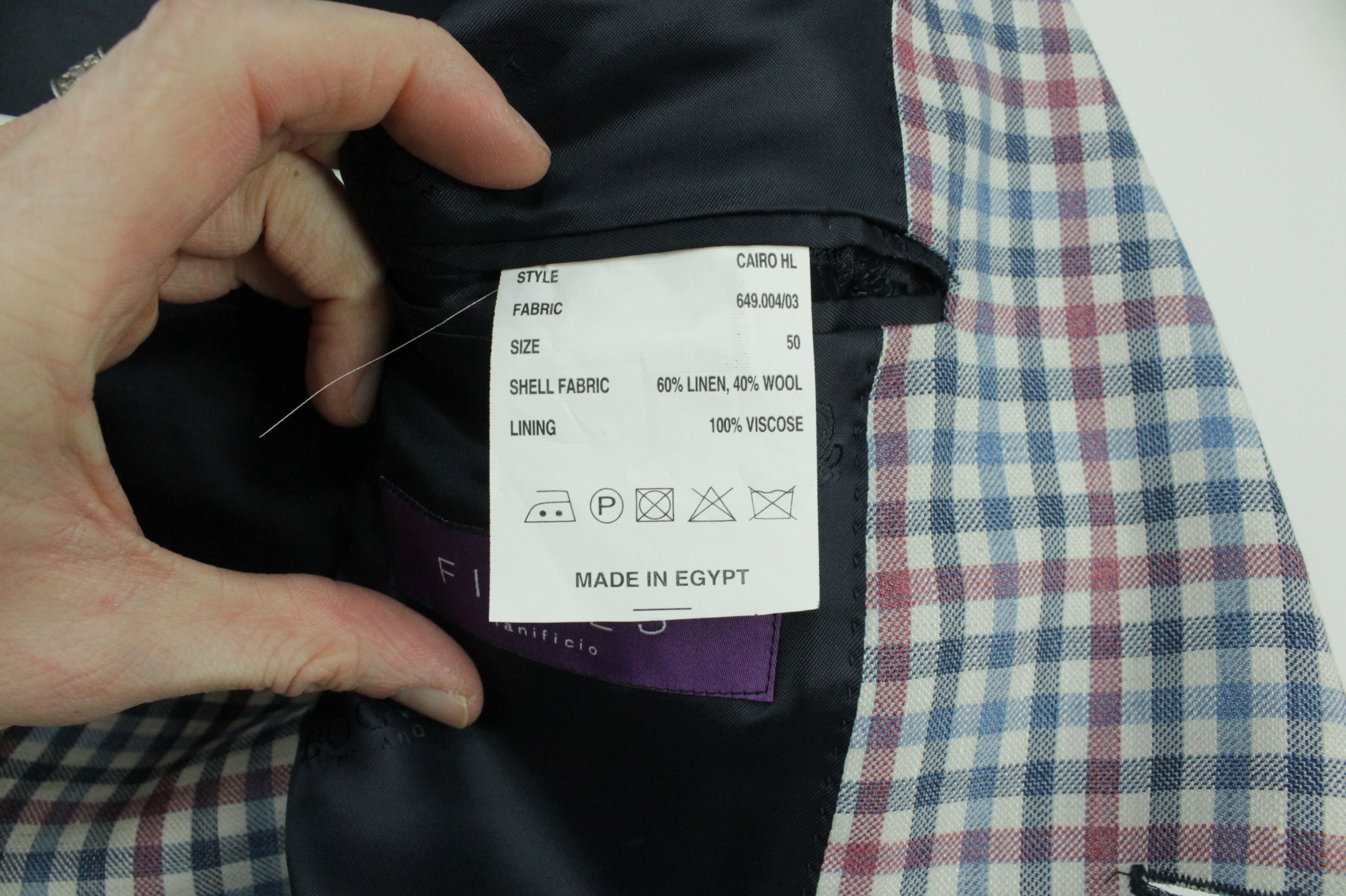 Boggi Boggi Milano Linen Wool Gingham Sport Coat Blazer Men's Size US M / EU 48-50 / 2 - 10 Thumbnail