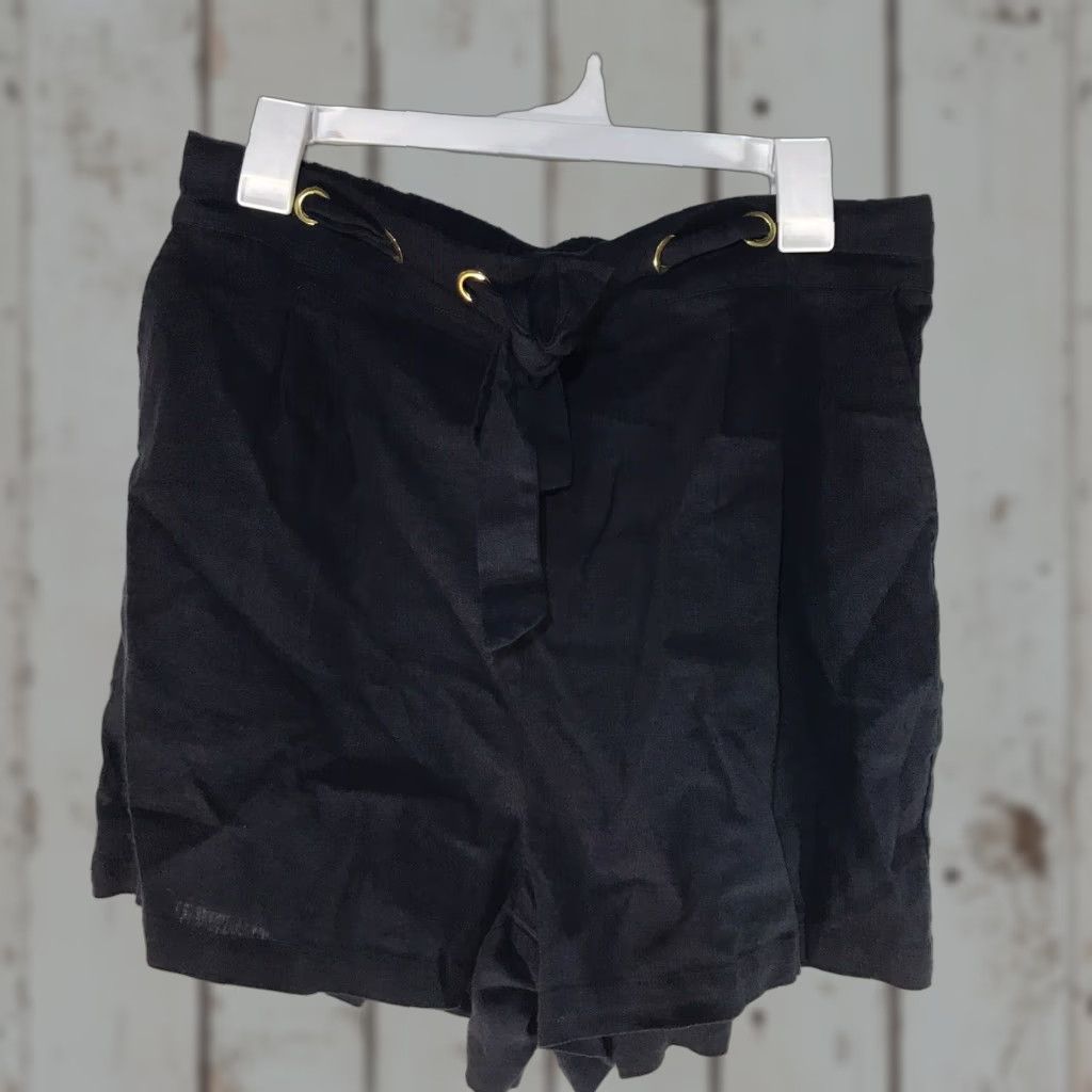 Ellen Tracy VINTAGE Ellen Tracy Linen Blend Shorts Womens Size L Blue Casual Summer 90s Comfort Size 36" / US 14 / IT 50 - 1 Thumbnail
