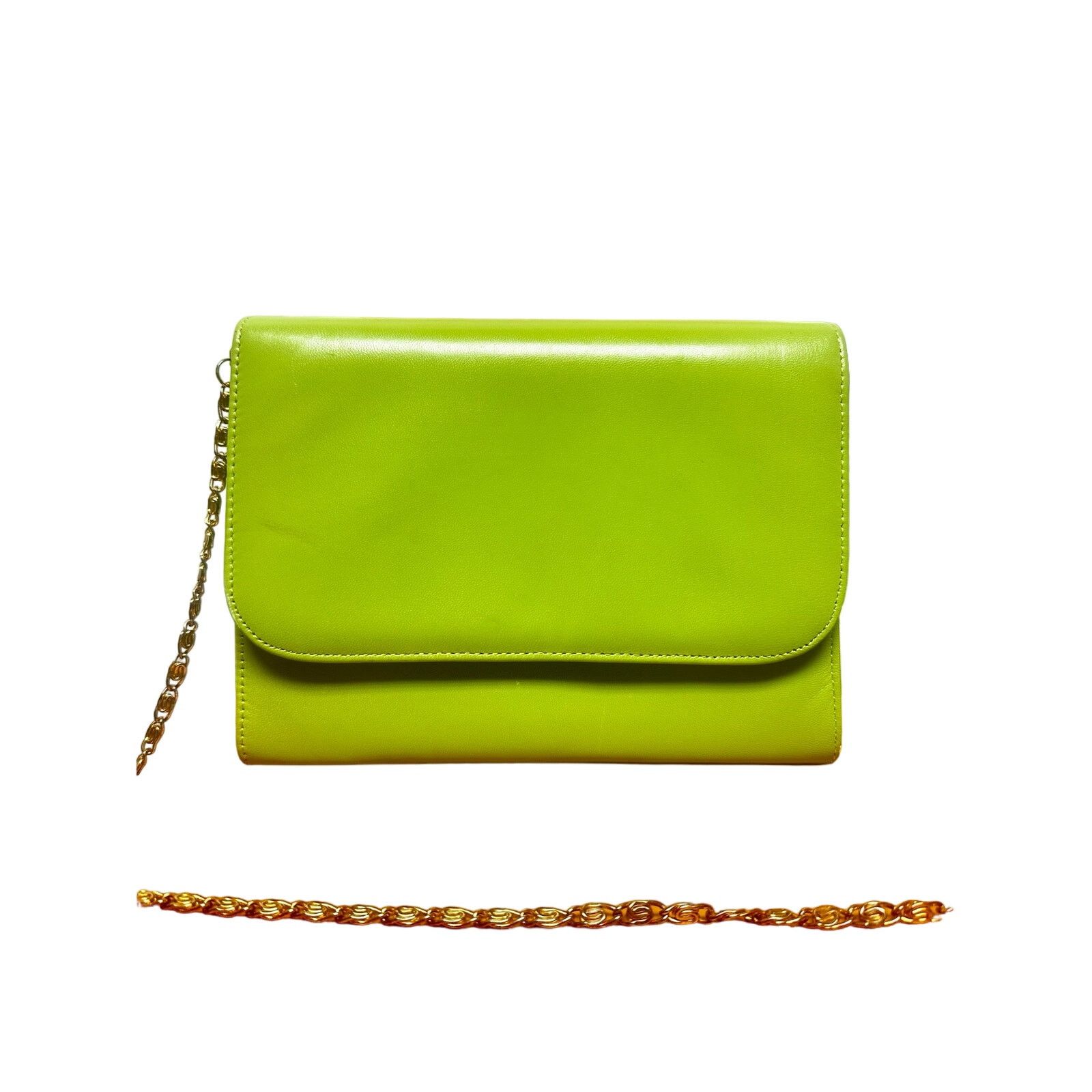 Other Bellini neon green flap crossbody bag with gold chain strap Size ONE SIZE - 1 Thumbnail