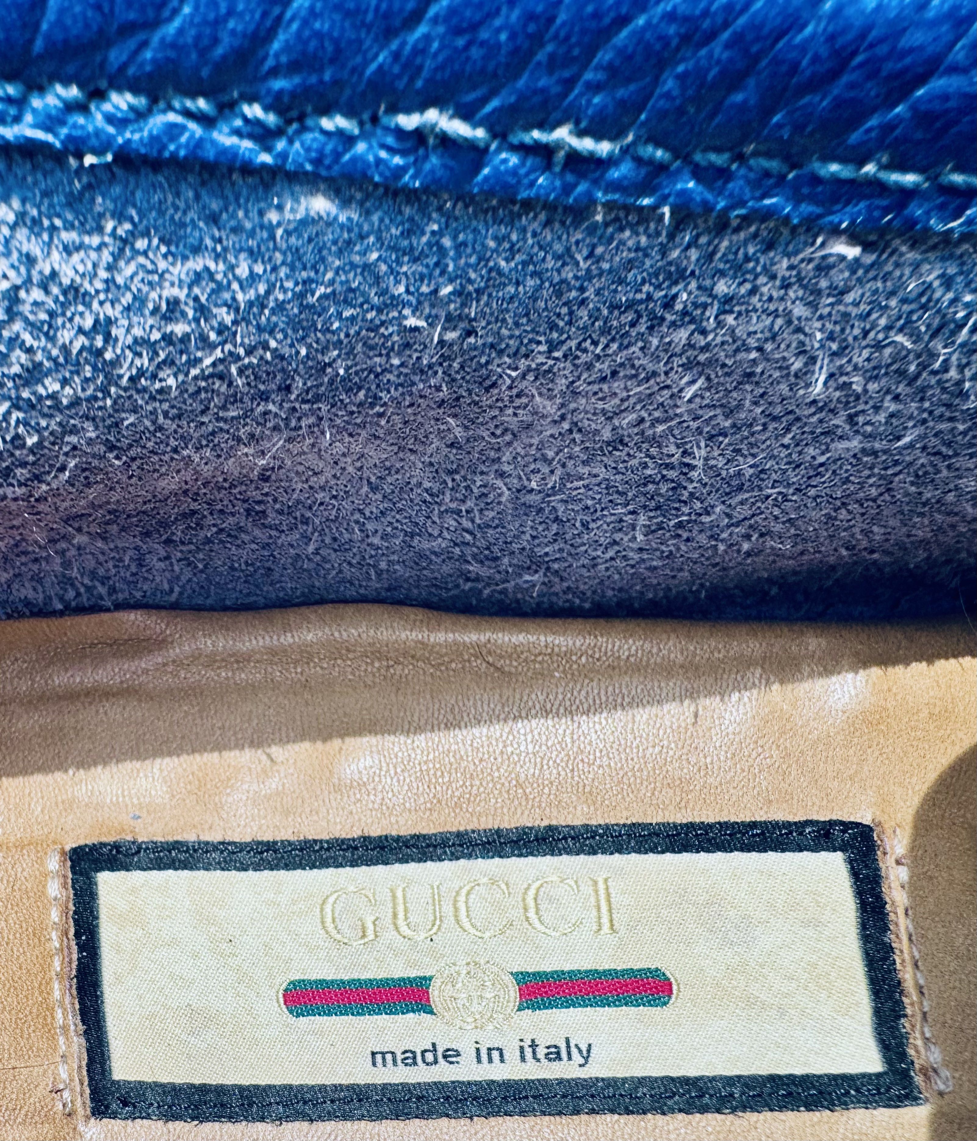Gucci Gucci Indigo Leather Horsebit Loafers – IT 6.5 (US 7) Size US 6.5 / EU 39-40 - 6 Thumbnail