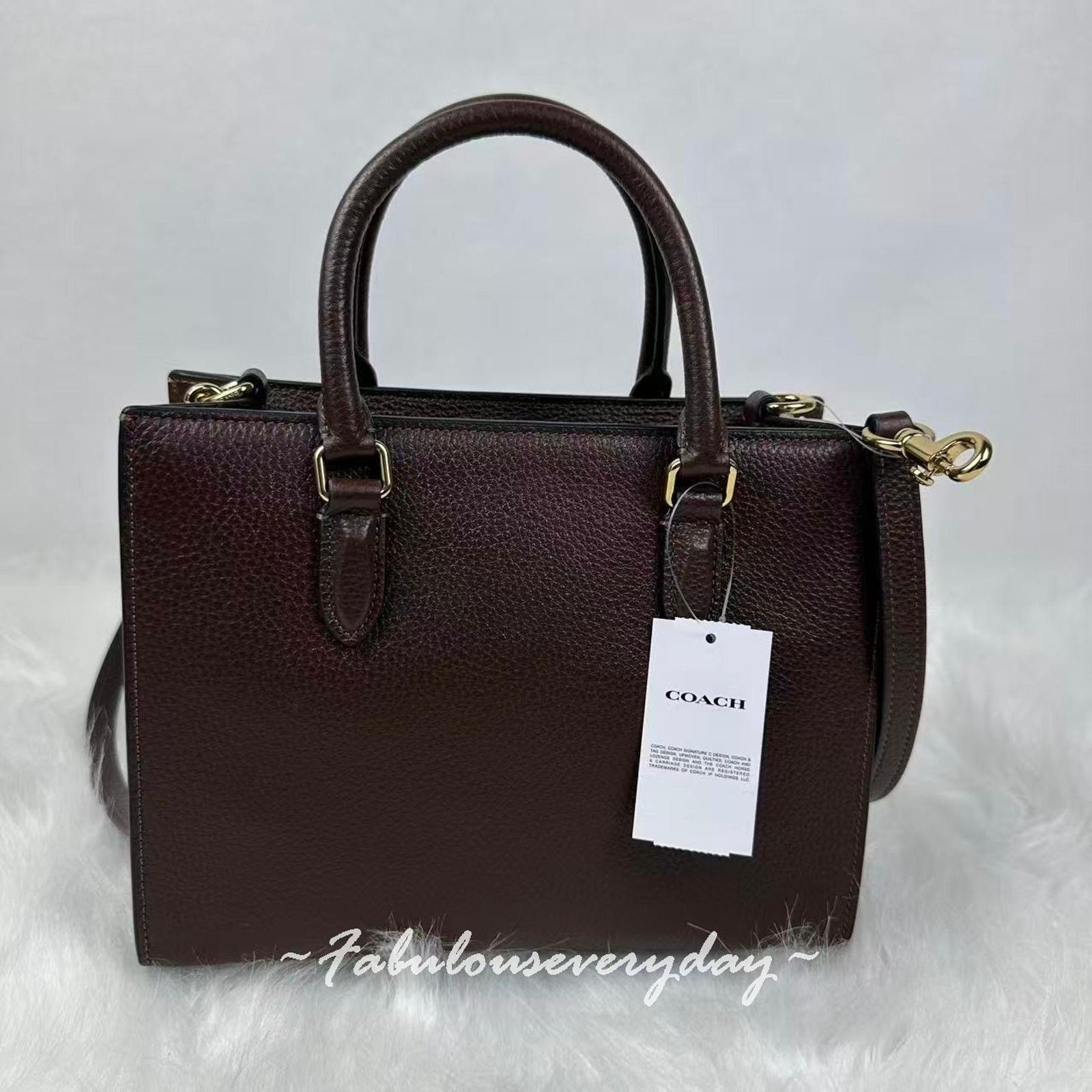 Coach Coach Maggie Small Tote Bag Crossbody Leather/Maple CY668 Size ONE SIZE - 4 Thumbnail