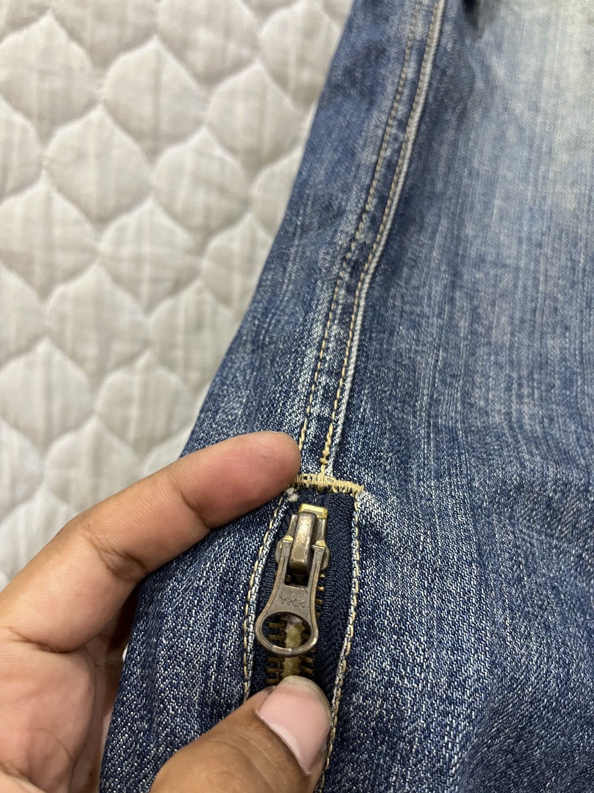 Le Grande Bleu (L.G.B.) 🔥🔥🔥ARCHIVE PPFM PATCHWORK DENIM Size US 33 - 10 Thumbnail