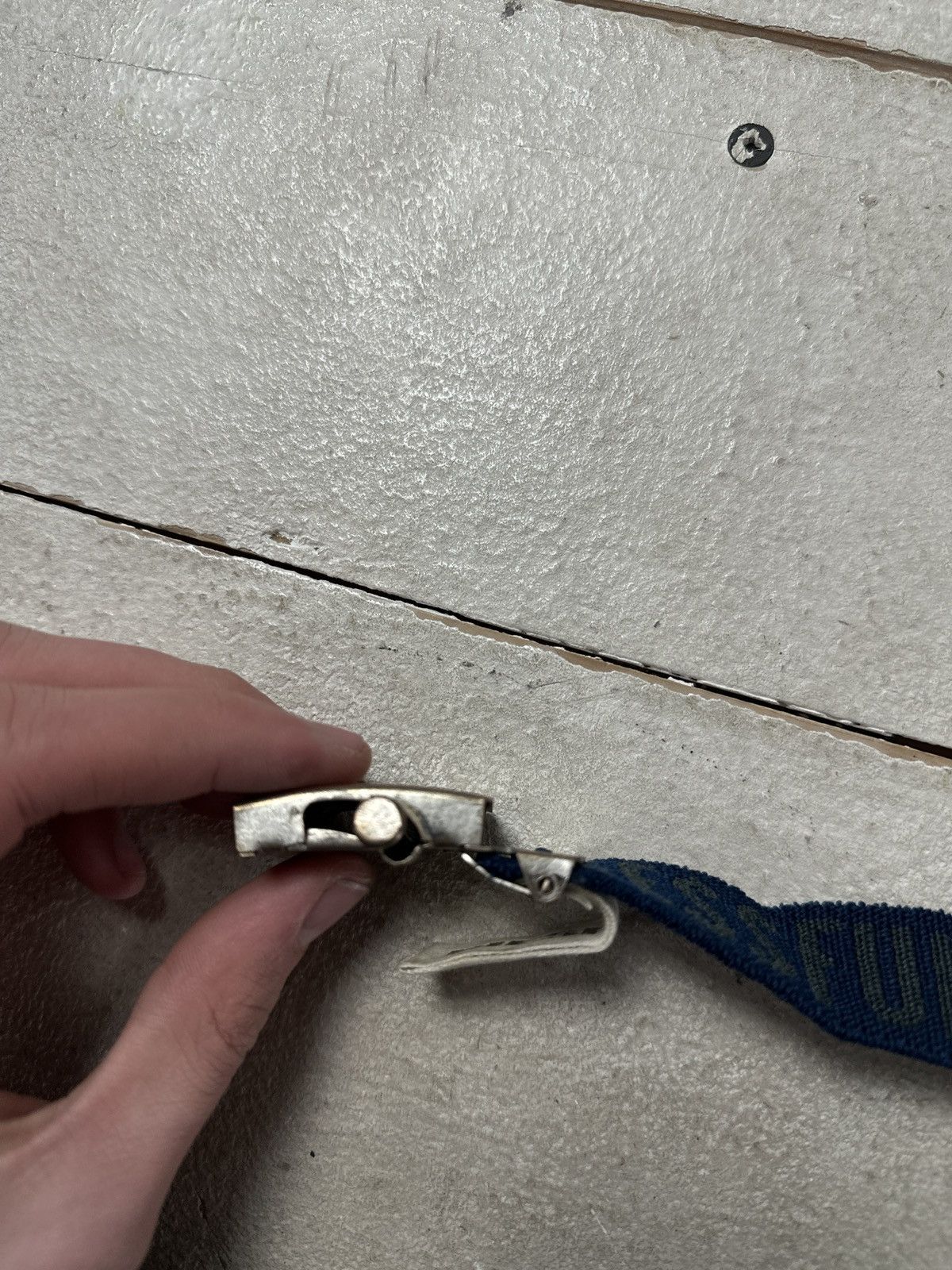 Diesel 🚨 VINTAGE AVANT GARDE DIESEL BELT LOGO OPIUM BLUE COTTON Size ONE SIZE - 5 Thumbnail