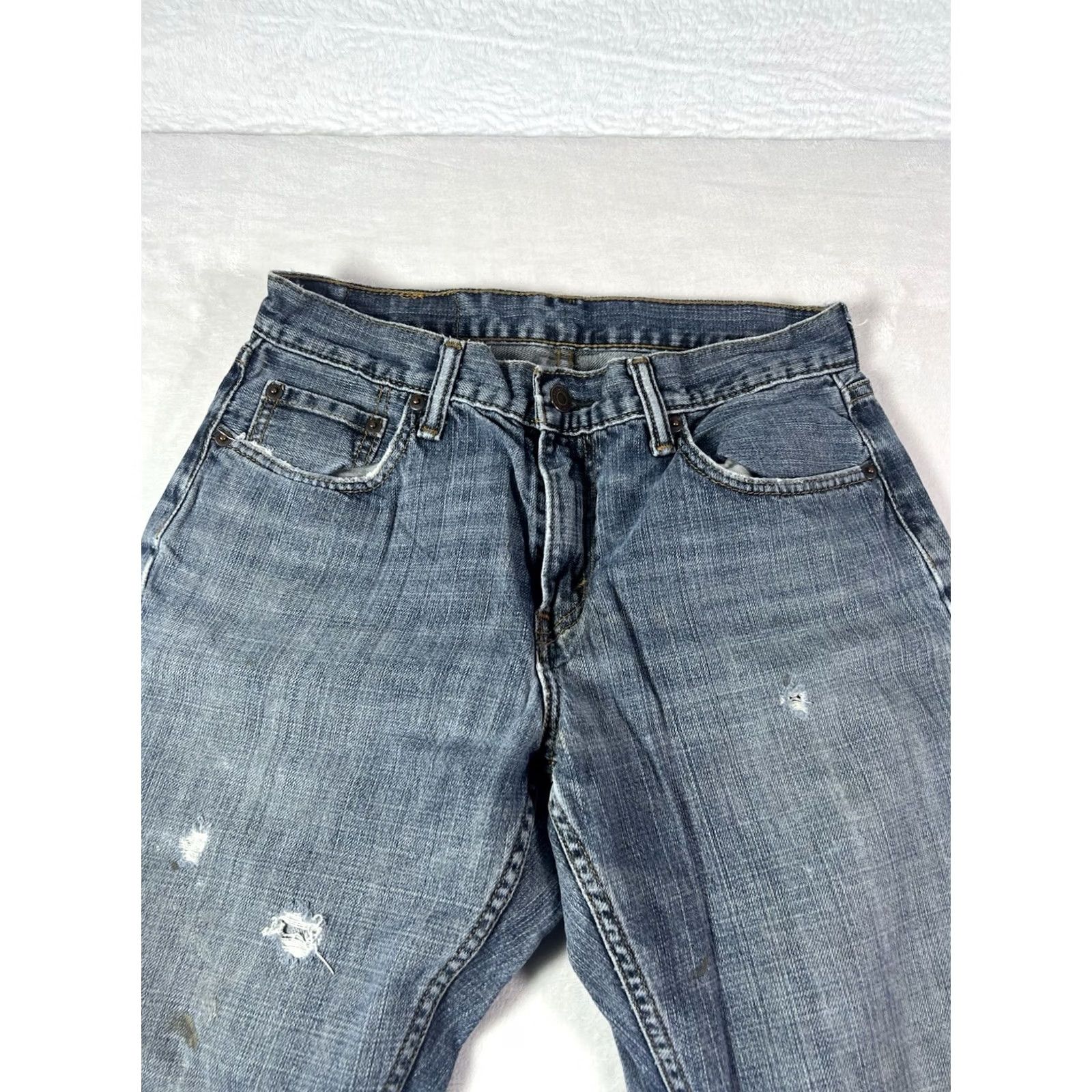 Levi's Levi's 559 Jeans Men's Regular 30x30 Distressed Denim Blue 5-Pocket Logo Vintage 90s USA | Jeans Mens XS? Size US 30 / EU 46 - 2 Thumbnail