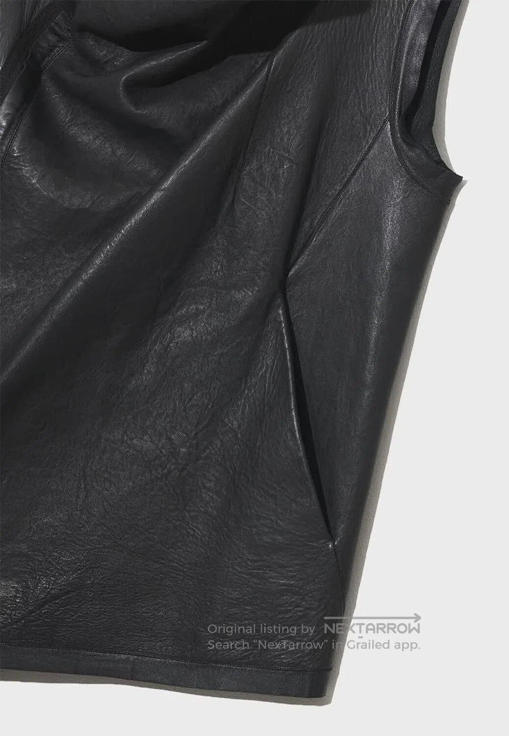 Rick Owens Rick Owens Deconstructed Leather Vest. Size US M / EU 48-50 / 2 - 3 Thumbnail