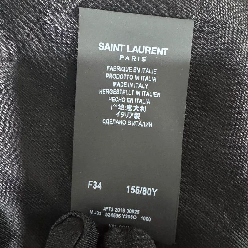 Yves Saint Laurent YSL Black Leather Jacket- Size US XS / EU 42 / 0 - 4 Thumbnail