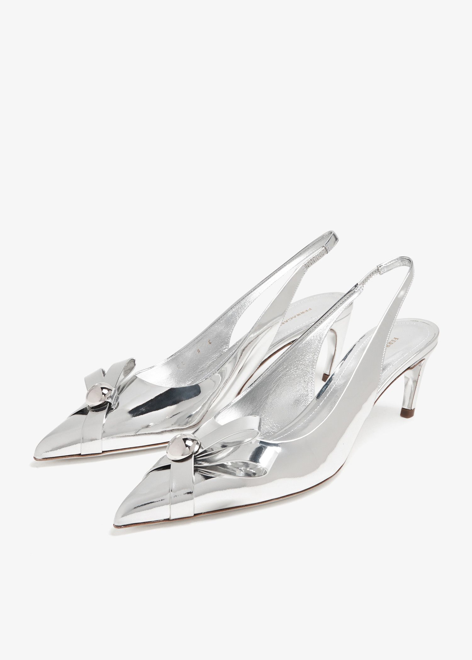 Salvatore Ferragamo o1s1rm0924 Brilda Pumps in Silver Size US 5.5 / IT 35.5 - 5 Thumbnail