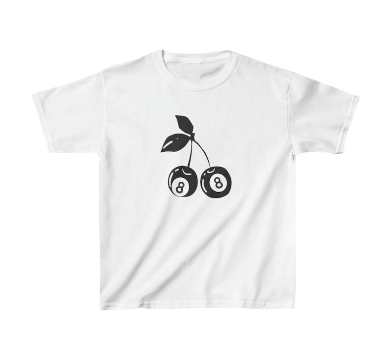 Designer 8 Ball Cherry 2k Baby Tee Size M / US 6-8 / IT 42-44 - 1 Thumbnail