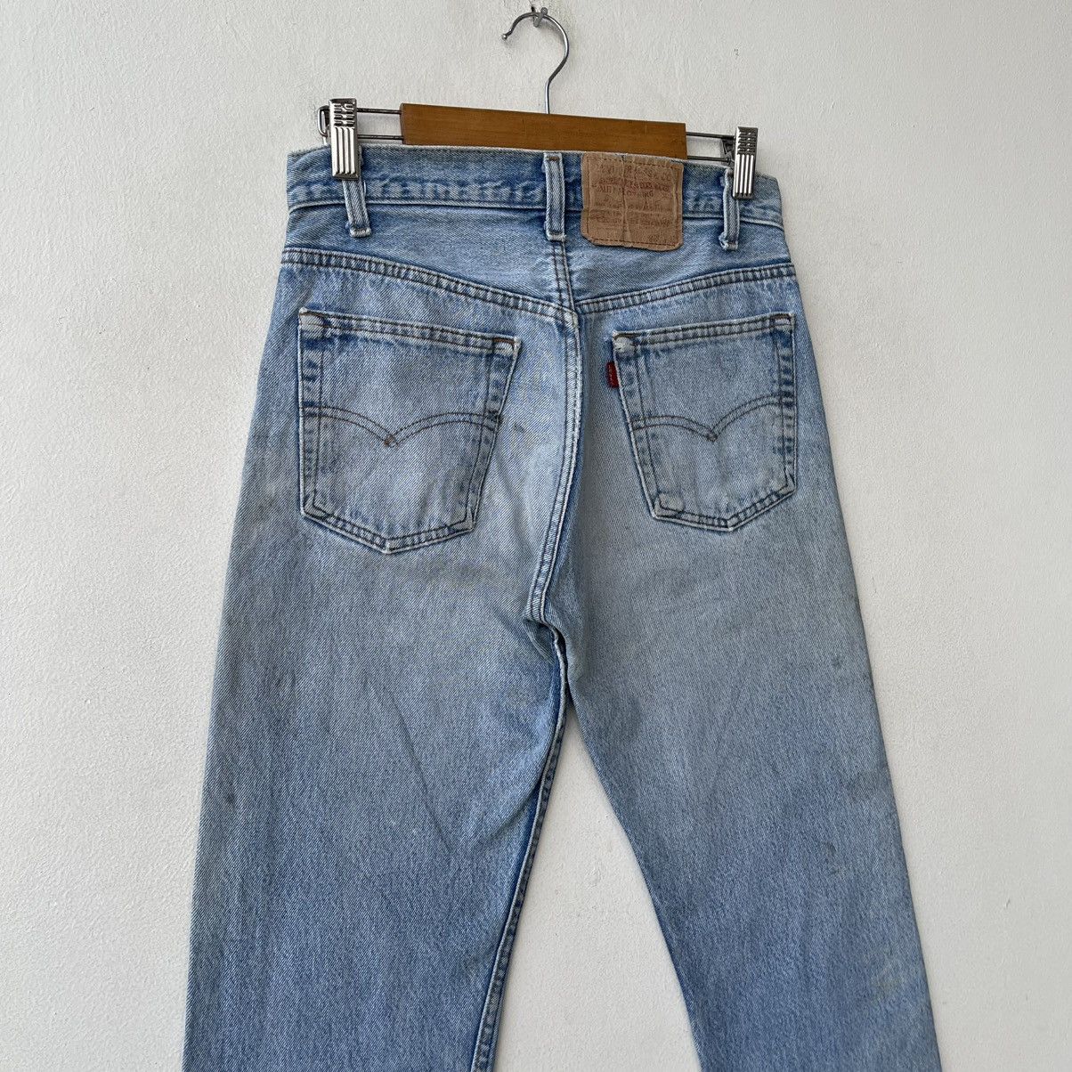Levi's Vintage 80s Levi's 501 Denim Jeans Light Wash Size US 29 - 11 Thumbnail