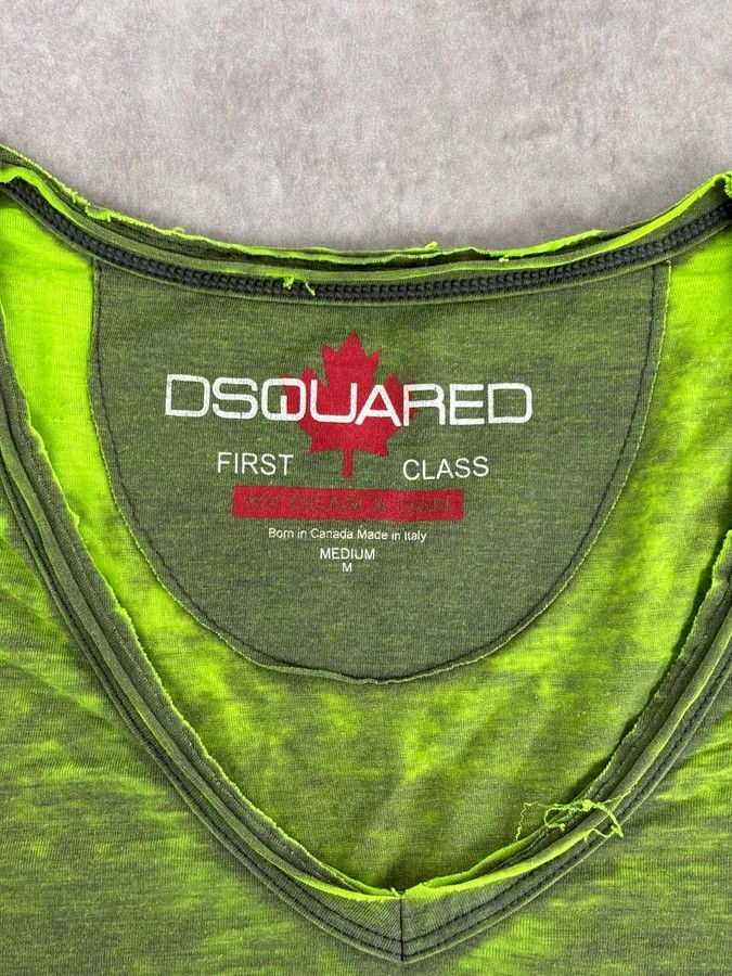 Dsquared2 Dsquared2 Acid Green USA Flag T-Shirt Size US M / EU 48-50 / 2 - 7 Thumbnail