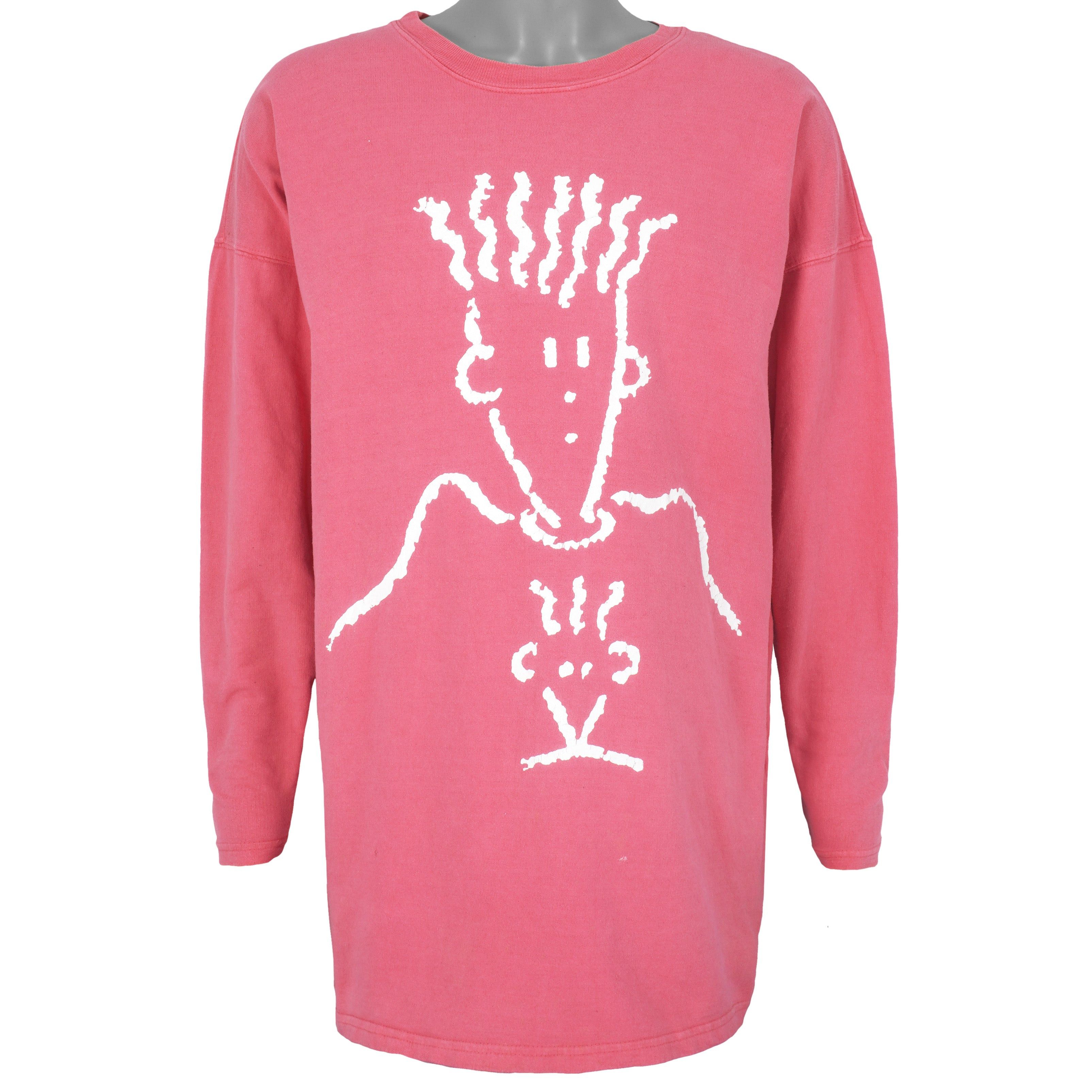 (Fido Dido) - 7Up Big Logo Crew Neck Sweatshirt 1985