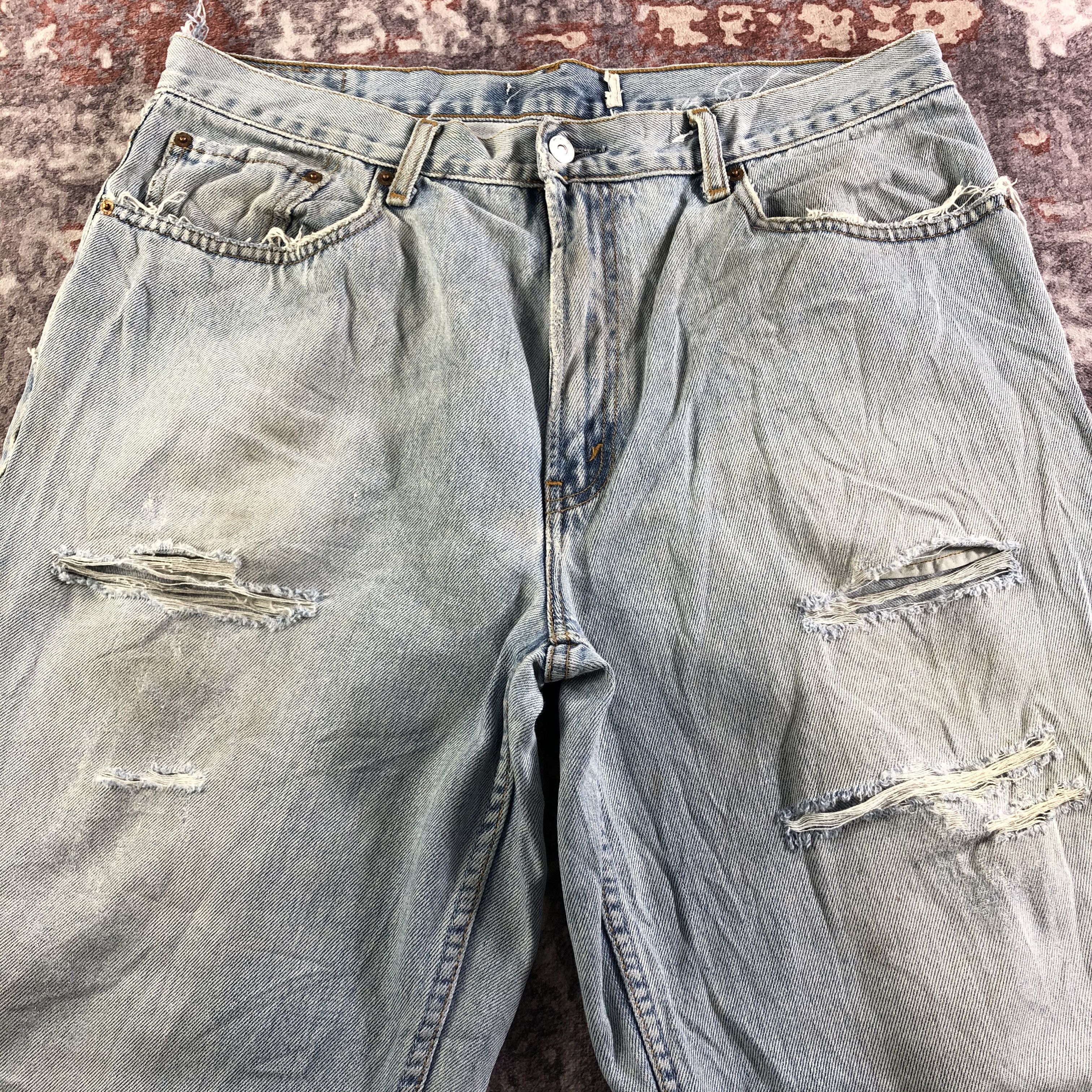 Levi's × Vintage Vintage 90s Light Wash Levis 560 Jeans-JM3498 Size US 37 - 3 Thumbnail