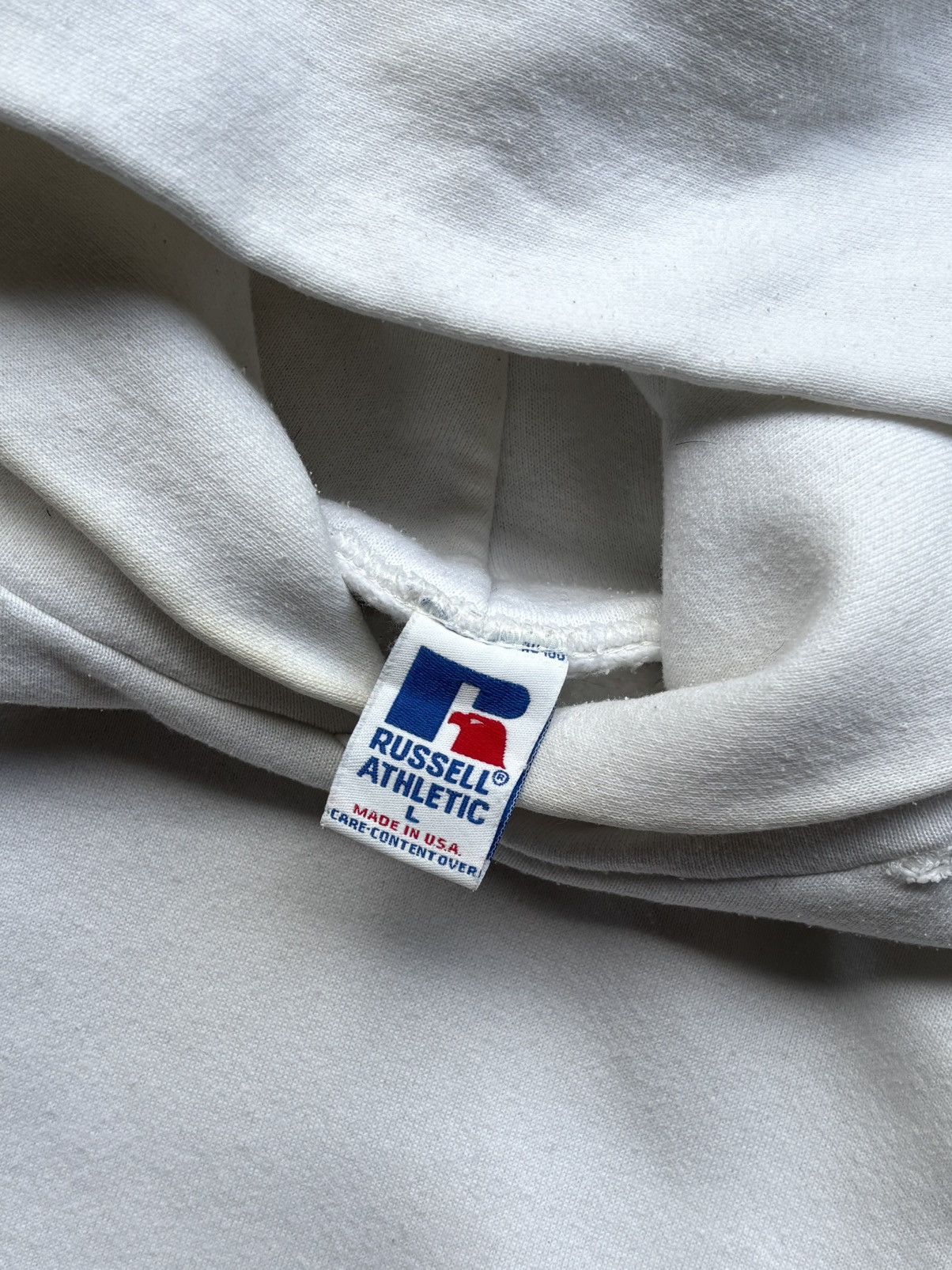 Russell Athletic Vintage Russell White Hoodie Size L Size US L / EU 52-54 / 3 - 8 Thumbnail