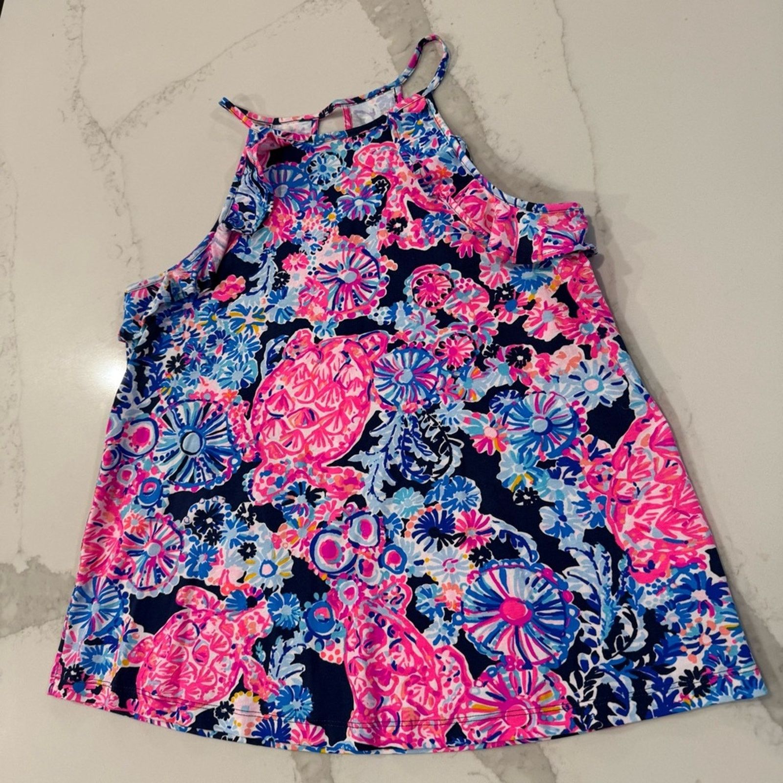 Lilly Pulitzer Lilly Pulitzer Billie Top Sleeveless Ruffle Tank Women Small Size S / US 4 / IT 40 - 4 Thumbnail