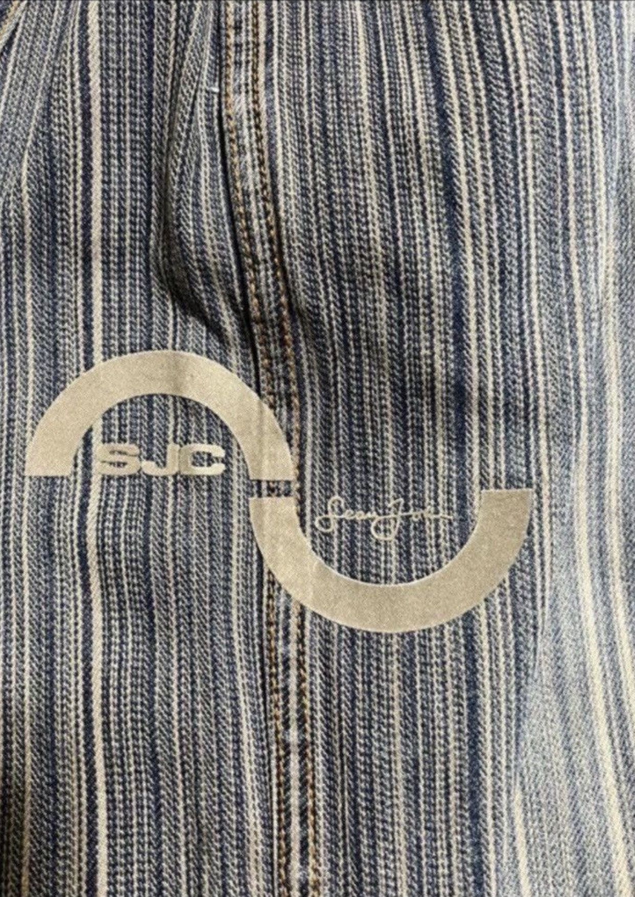 Sean John ***FINAL DROP***RARE 00s SEAN JOHN HICKORY STRIPE DENIM 32 Size US 32 / EU 48 - 17 Thumbnail