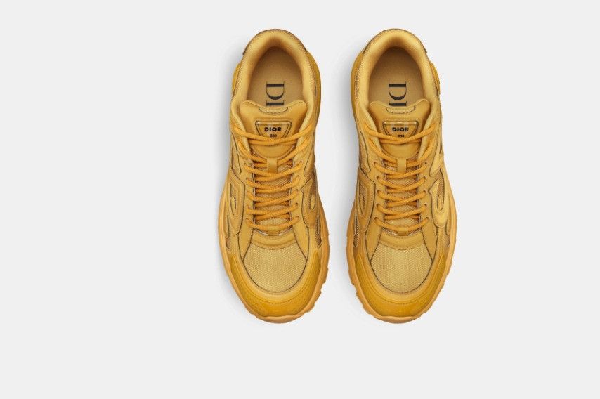 Dior × Stone Island o1w1db10325 3SN27 Low-Top Sneakers in Yellow Size US 9 / EU 42 - 3 Thumbnail