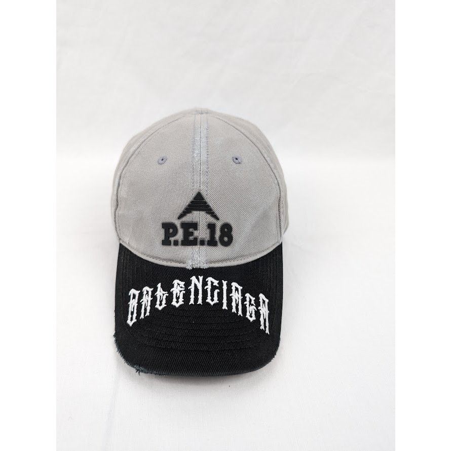 Balenciaga o1rshd1 Size: L / P.E 18 Black Logo Cap / Hat in Beige/Black Size ONE SIZE - 2 Thumbnail