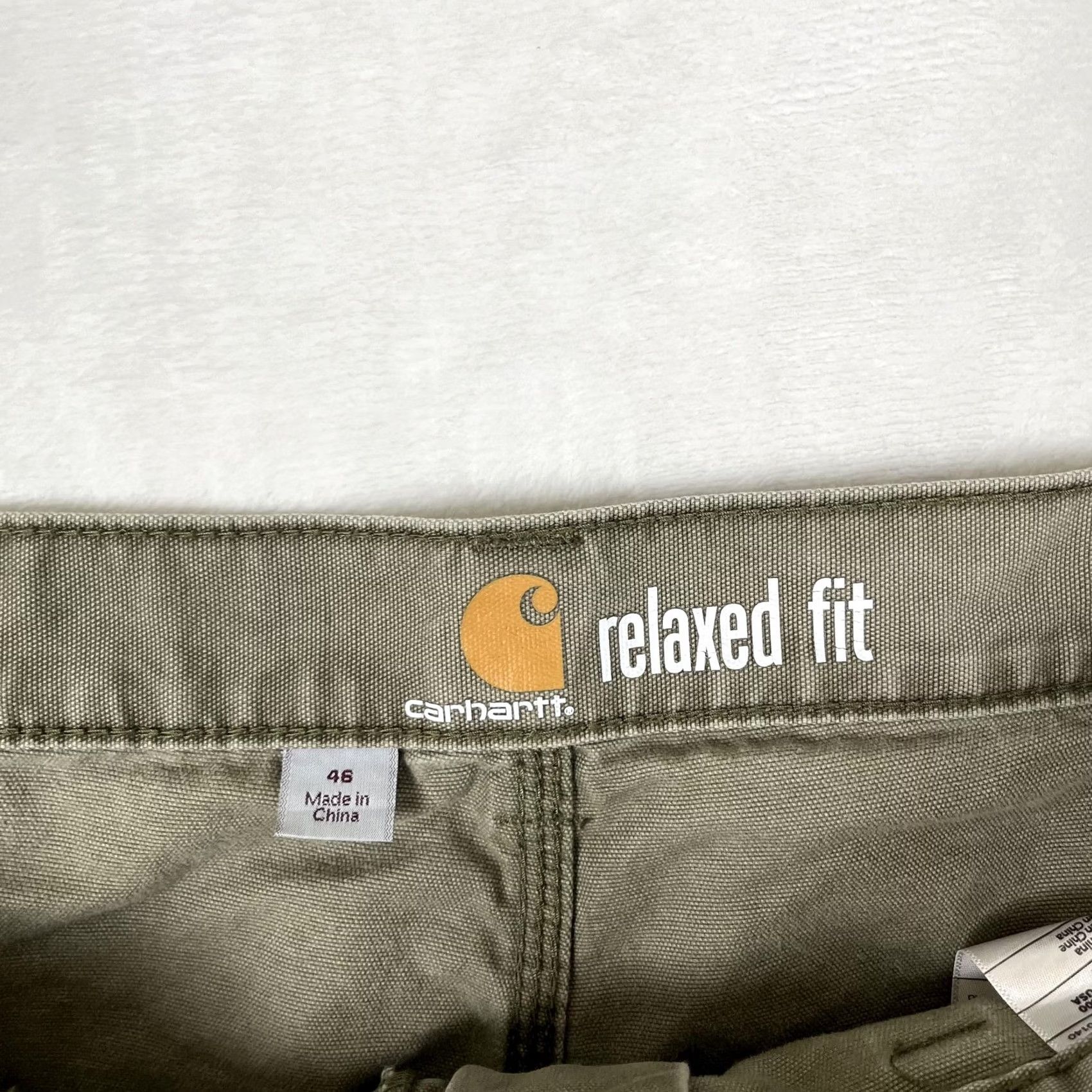 Carhartt VINTAGE Carhartt Cargo Shorts Mens 44 Green Canvas Relaxed Fit 10 Inseam Workwear READ Size US 44 / EU 60 - 4 Thumbnail
