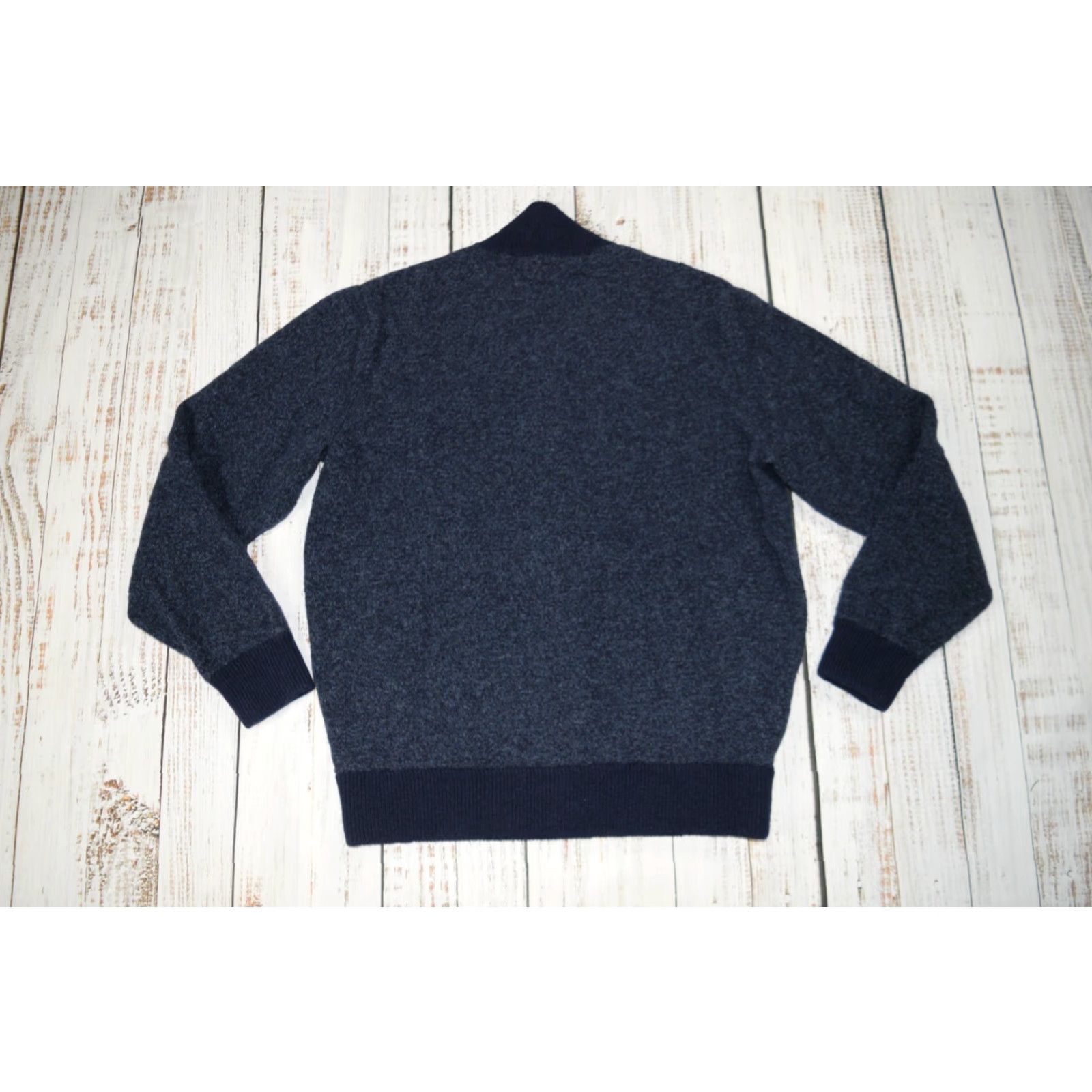 J.Crew **J.CREW Large Men's Classic Fit Cable-Knit Bomber Cardigan in Blue** User: **J.CREW Men's Large Cable-Knit Bomber Cardigan in Blue** Size US L / EU 52-54 / 3 - 7 Thumbnail