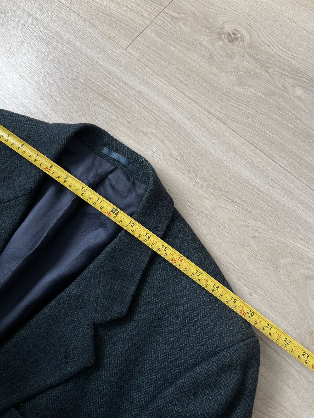Strellson Vintage dark green wool blazer classic jacket sport coat Size 44R - 10 Thumbnail