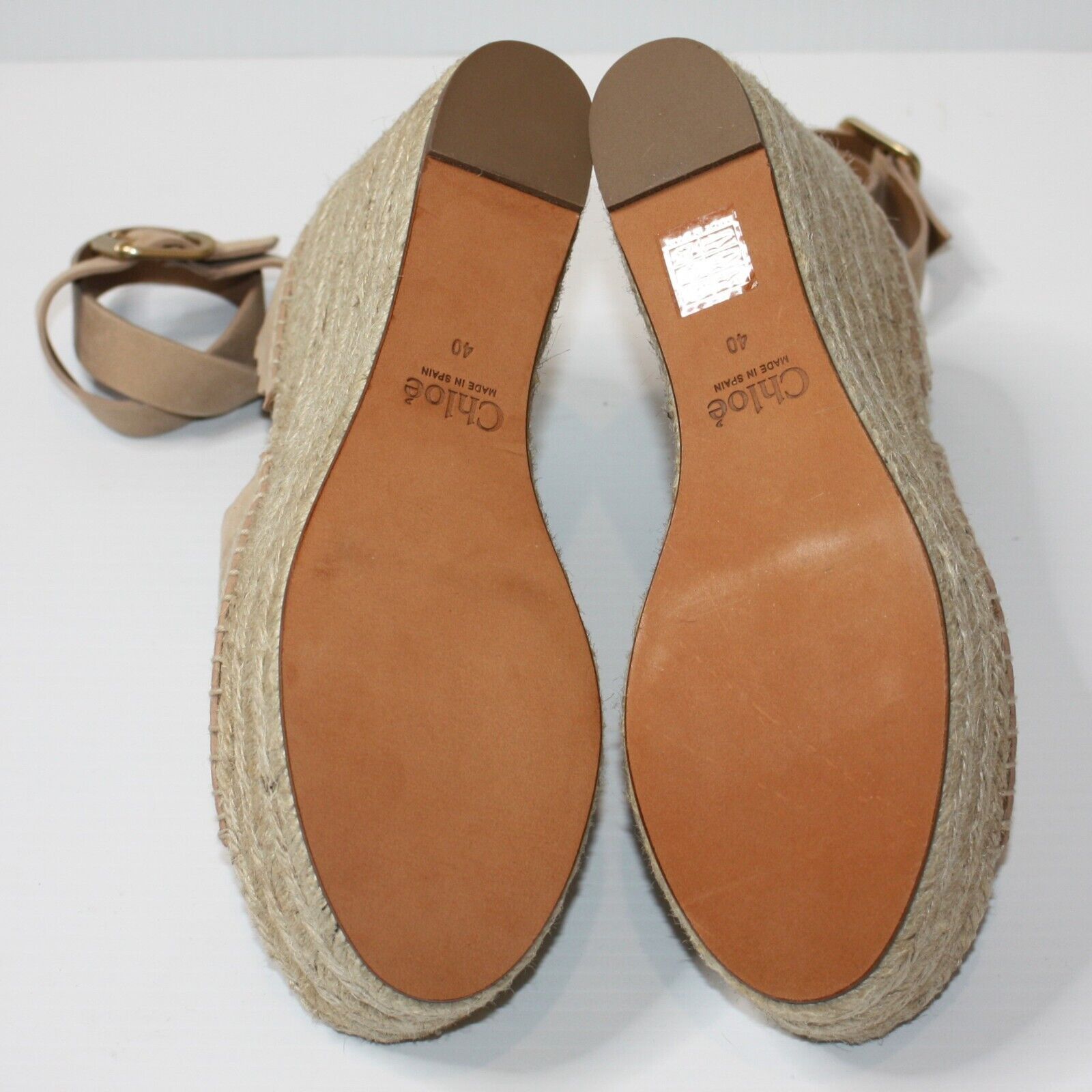 Chloe Suede Lauren Espadrille Wedges Shoes size US 10 MSRP $660 Size US 10 / IT 40 - 6 Thumbnail
