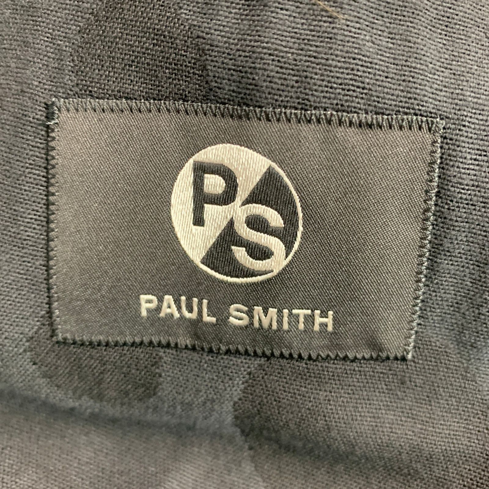 Paul Smith Size 40 Black Polka Dot Cotton Viscose Sport Coat Size 40R - 9 Thumbnail