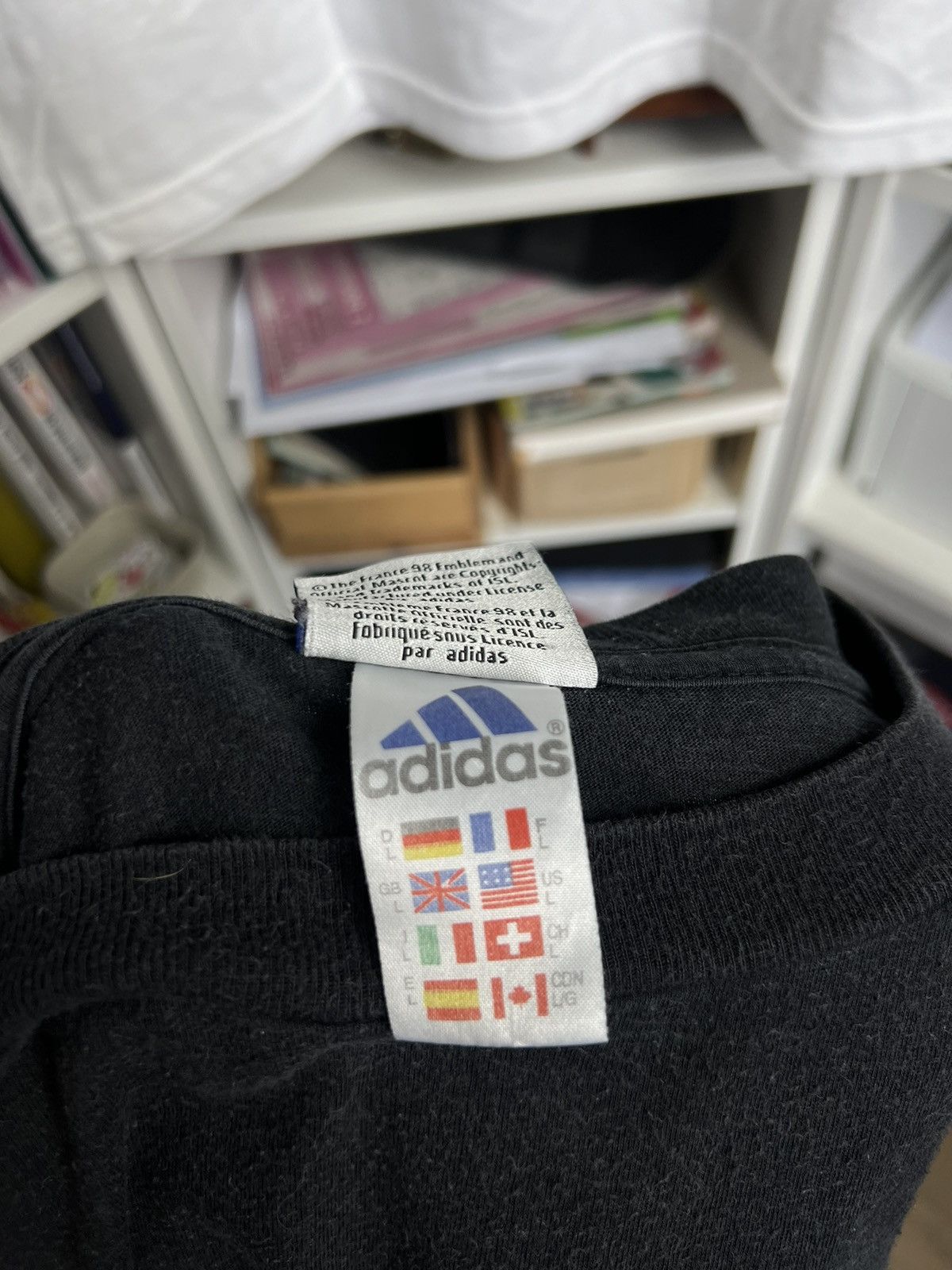 Adidas Vintage 90s Adidas France 98’ Brazil t-shirt L retro football Size US L / EU 52-54 / 3 - 4 Thumbnail