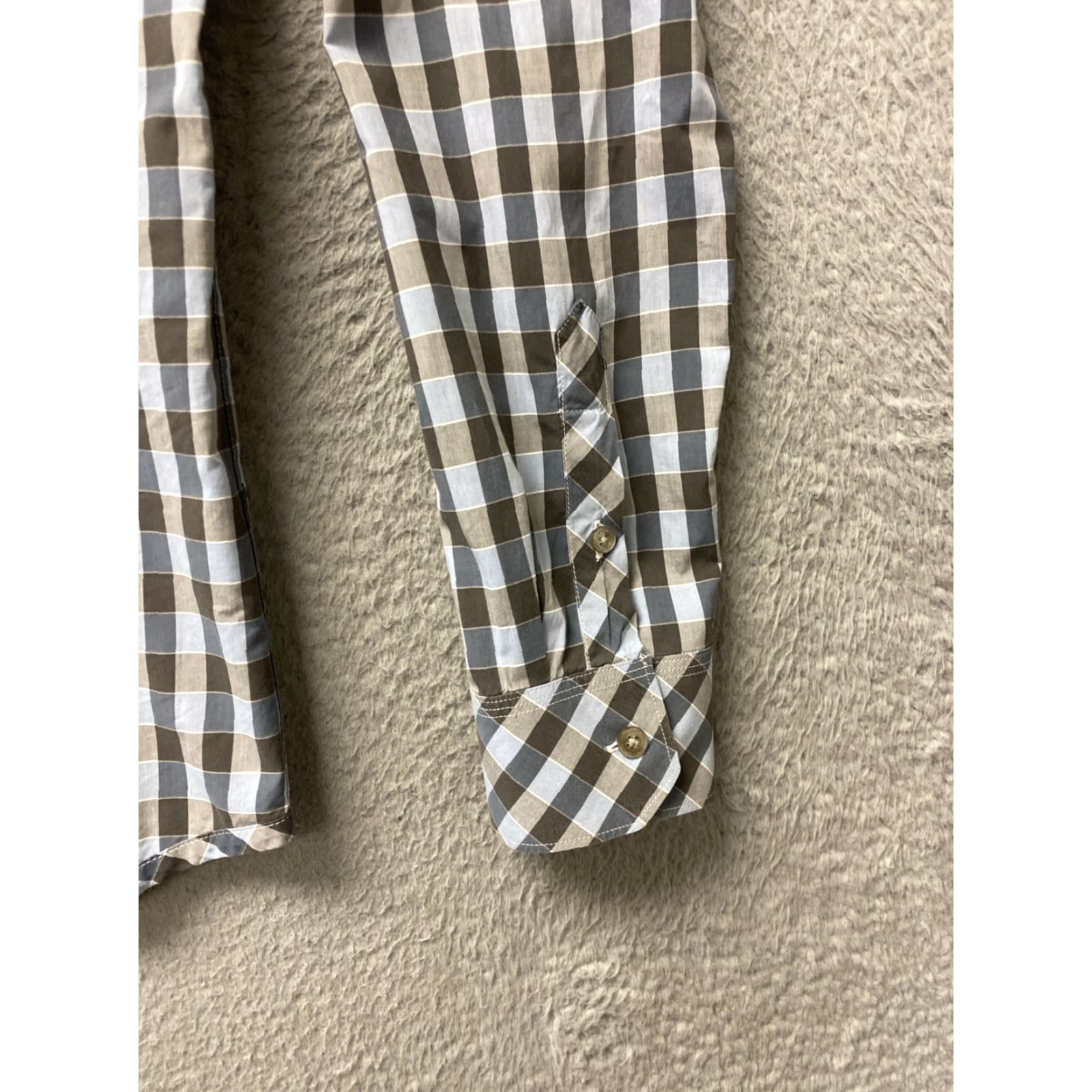 Calvin Klein Calvin Klein Dress Shirt Men’s S Multicolor 100% Cotton Non-Iron Long Sleeve Size 36R - 2 Thumbnail