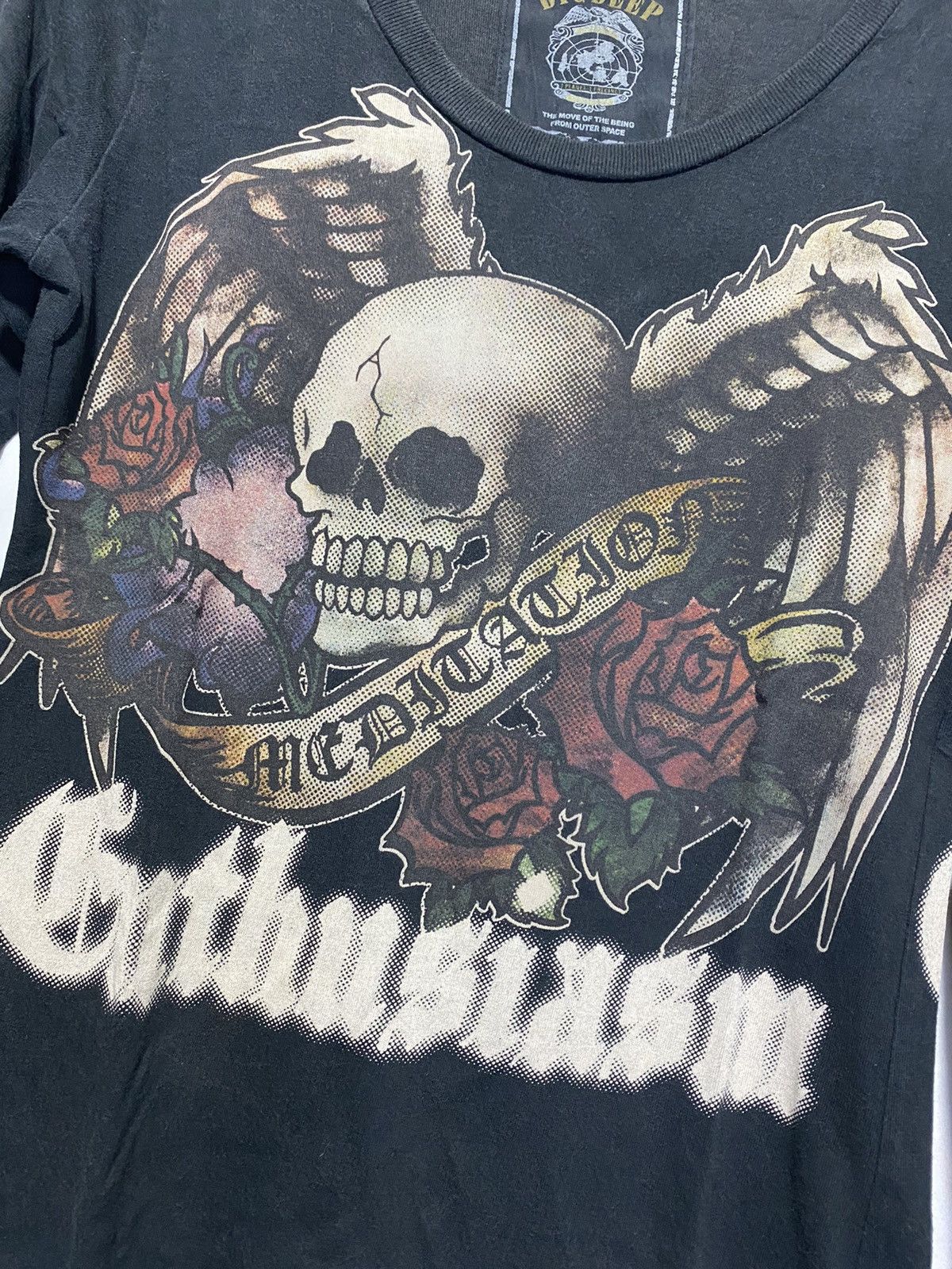 14th Addiction × Beauty Beast × KMRii Vintage Rare DigDeep Wing Skull longsleeve Size US S / EU 44-46 / 1 - 7 Thumbnail